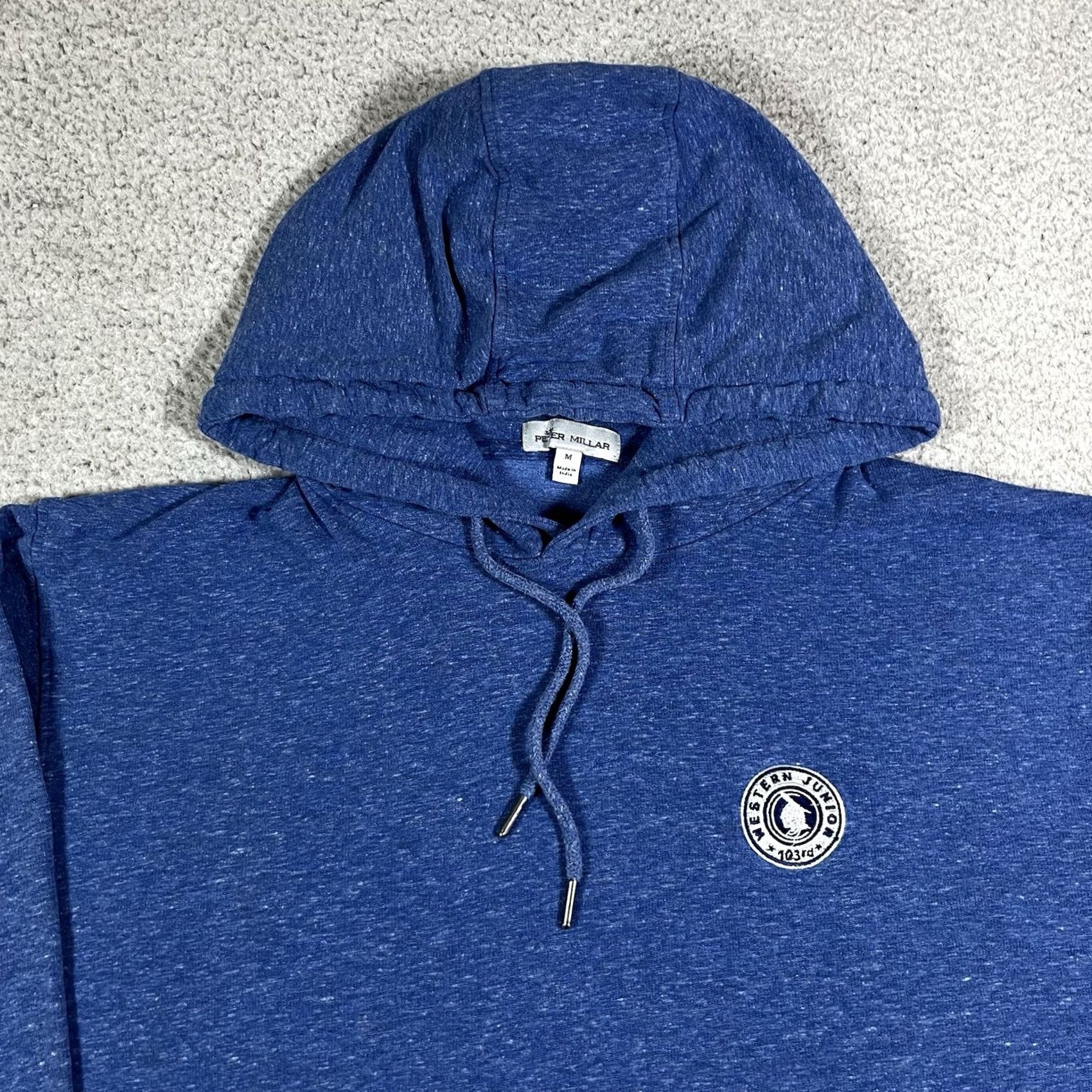 Peter Millar Peter Millar Hoodie Mens M Blue Pullover Onwentsia Club Stretch Golf Sweatshirt Size US M / EU 48-50 / 2 - 4 Thumbnail