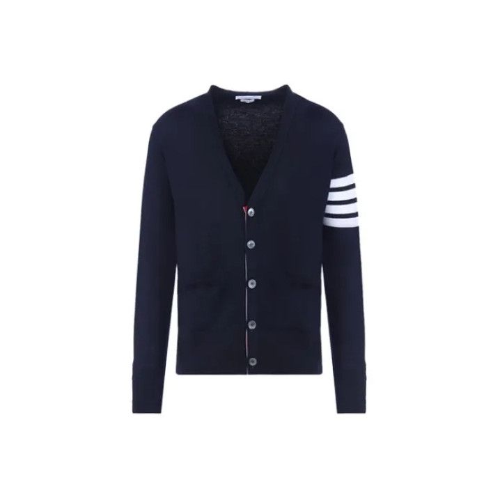 Thom Browne Thom Browne Classic V-Neck Knit Cardigan Size US M / EU 48-50 / 2 - 1 Thumbnail