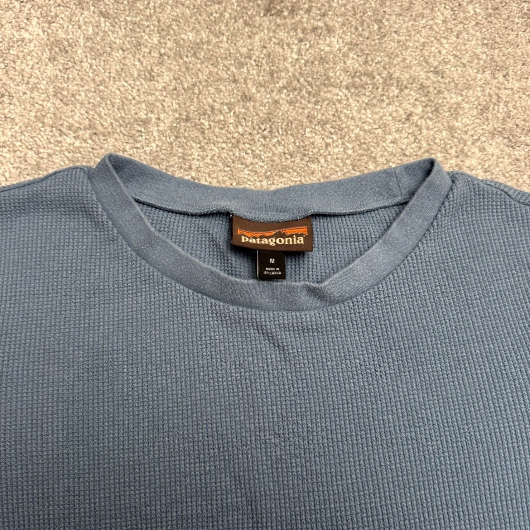 Patagonia Patagonia Organic Cotton Waffle Knit Pullover Sweater Top Womens Medium Blue Size M / US 6-8 / IT 42-44 - 3 Thumbnail