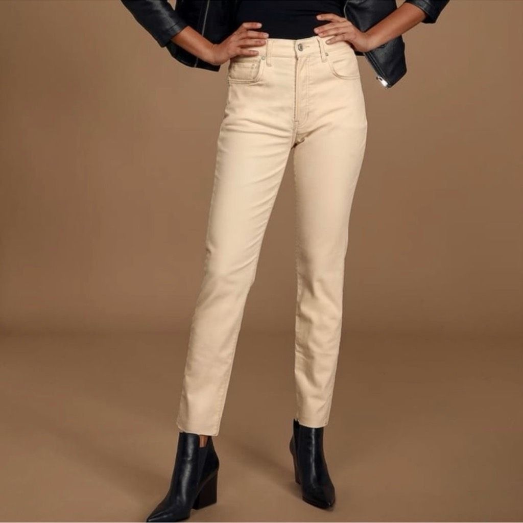 Free People Free People x We the Free, Pearl Velvet Skinny Pants, Raw An Size 27" / US 4 / IT 40 - 3 Thumbnail