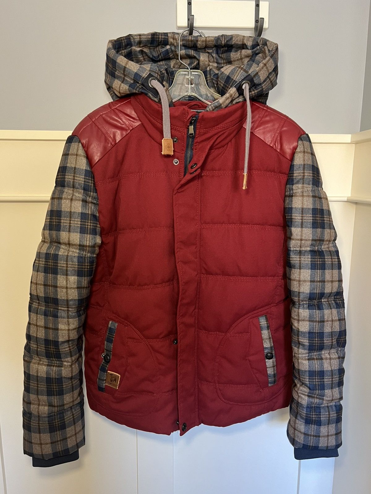 A&G Rock Vintage S135 Sparta Denim World modular plaid puffer jacket Size US L / EU 52-54 / 3 - 1 Thumbnail