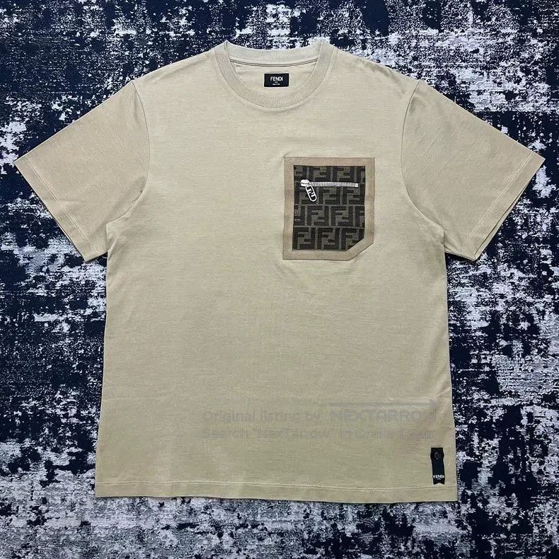 Fendi Fendi Monogram FF Zip Pocket Short Sleeve T-Shirt Size US S / EU 44-46 / 1 - 1 Thumbnail