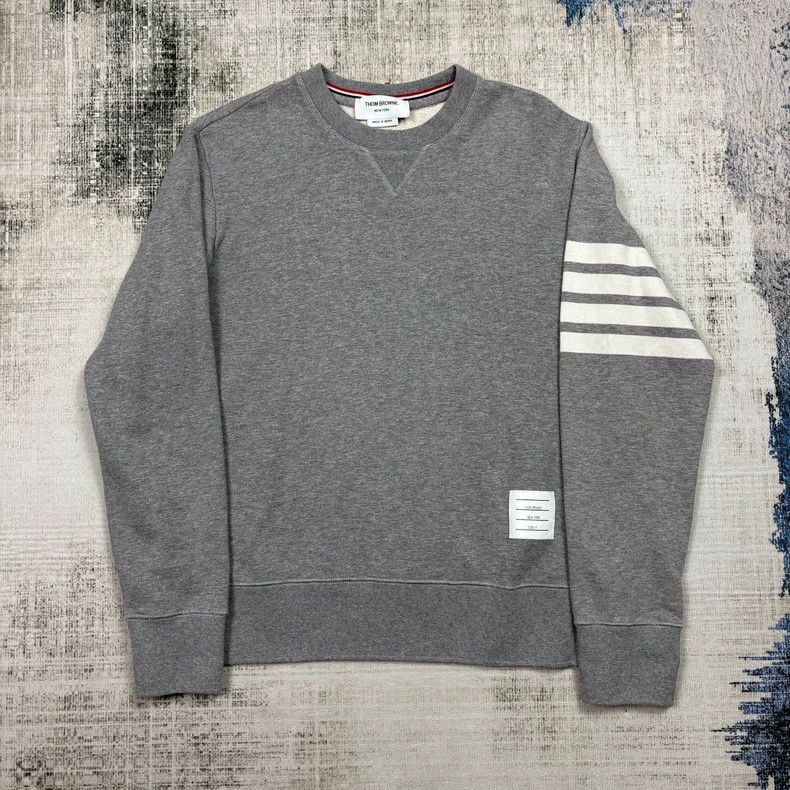 Thom Browne Thom browne SS23 four-striped pullover sweatshirt 2503-Next Size US XL / EU 56 / 4 - 1 Thumbnail