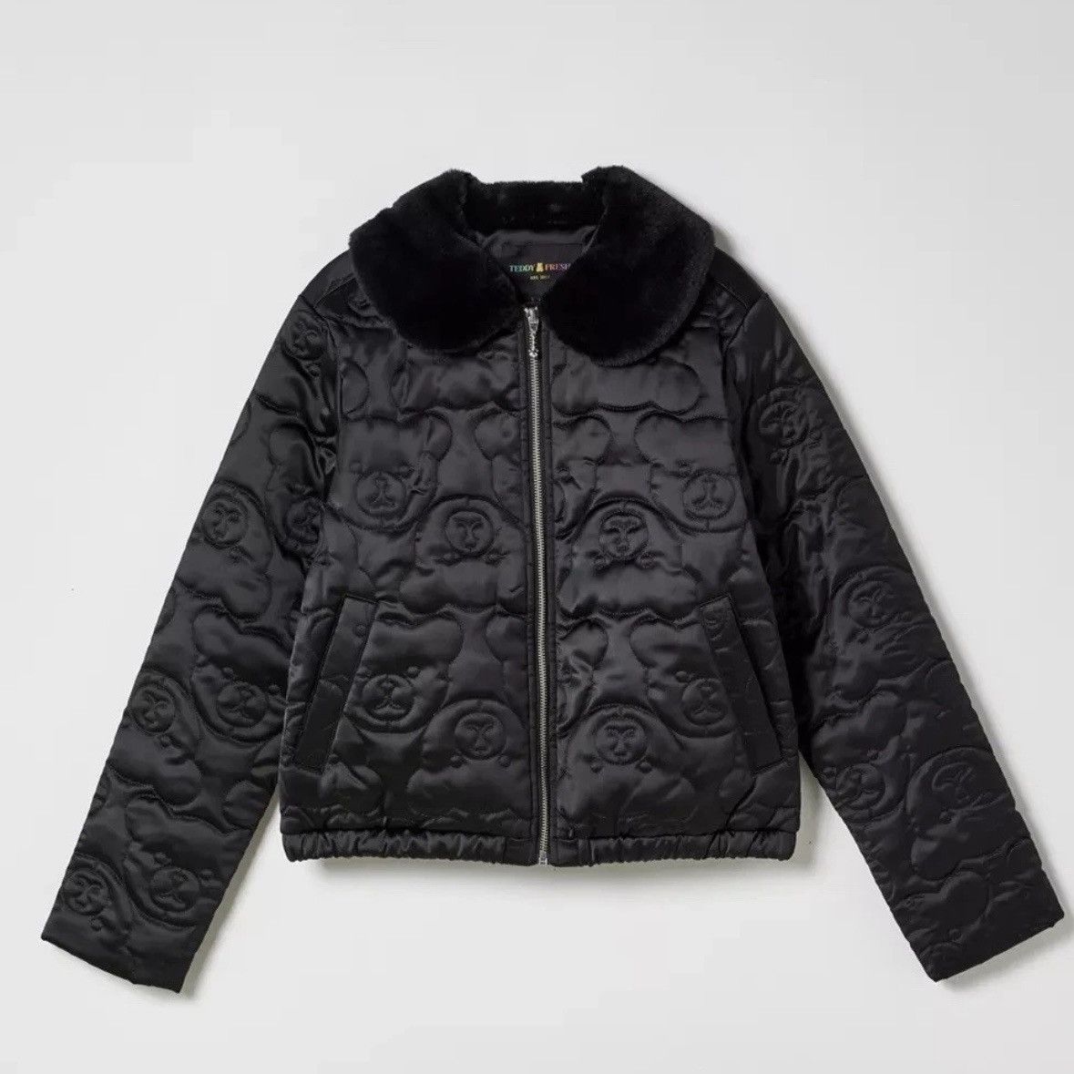 Teddy Fresh Teddy Fresh Quilted Faux Fur Collar Jacket Size S / US 4 / IT 40 - 2 Thumbnail