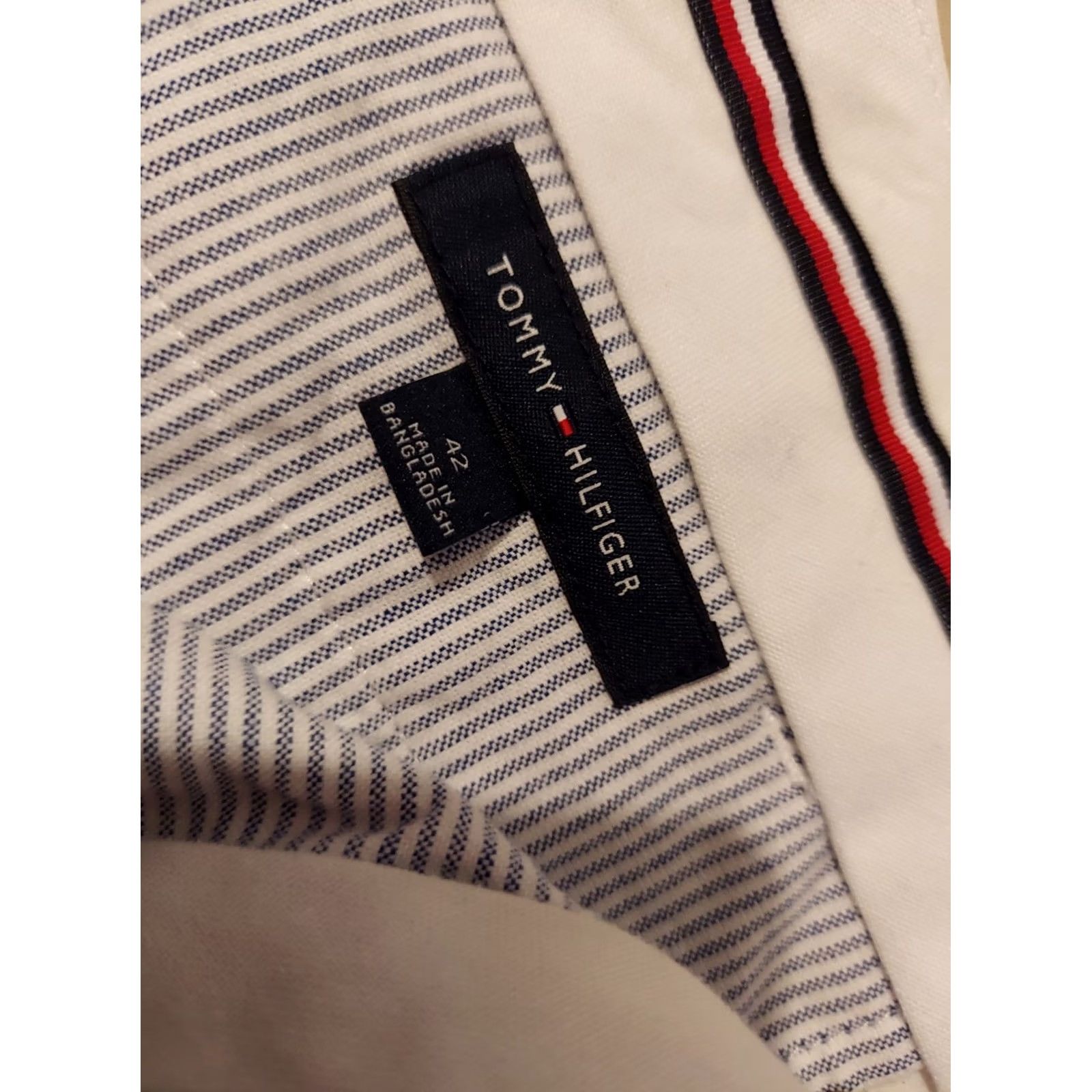 Tommy Hilfiger Tommy Hilfiger Shorts Chino White Cotton Flat Front 42 Regular Mens Shorts Size US 42 / EU 58 - 5 Thumbnail