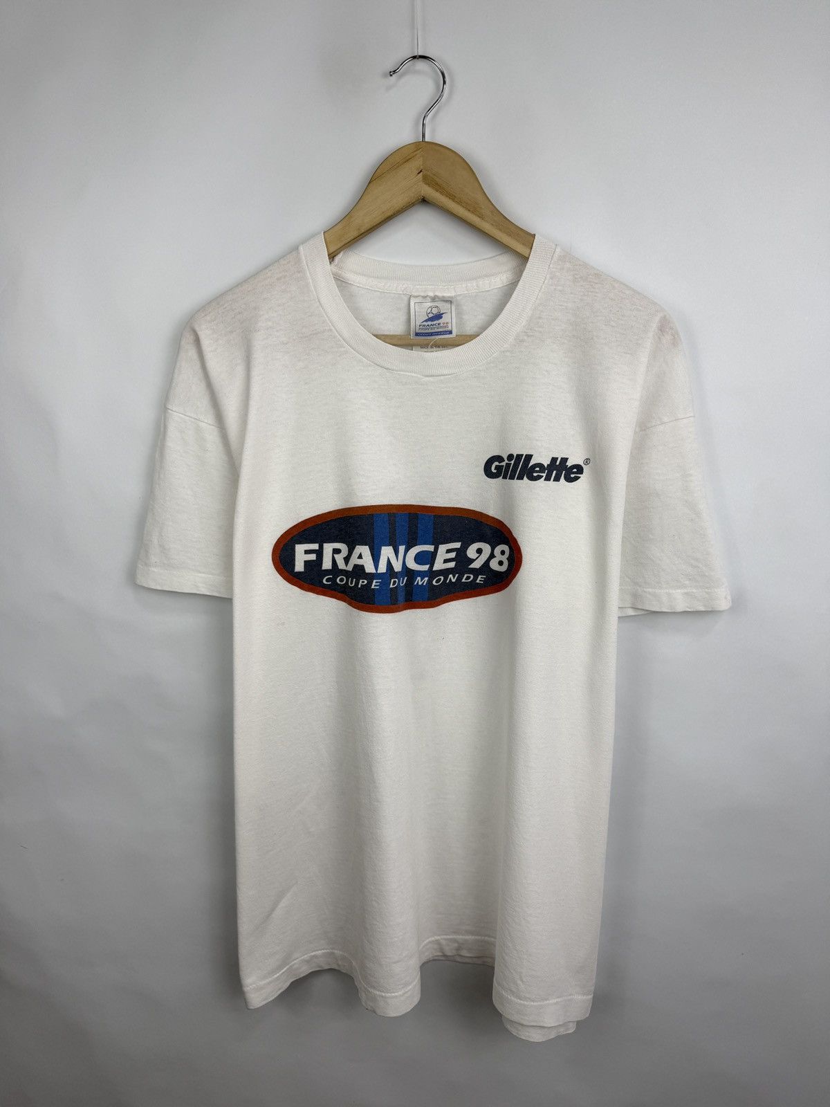 Adidas 🇫🇷 Vintage 1998 France Coupe De Monde Fifa World Cup Gillette Size US L / EU 52-54 / 3 - 2 Thumbnail