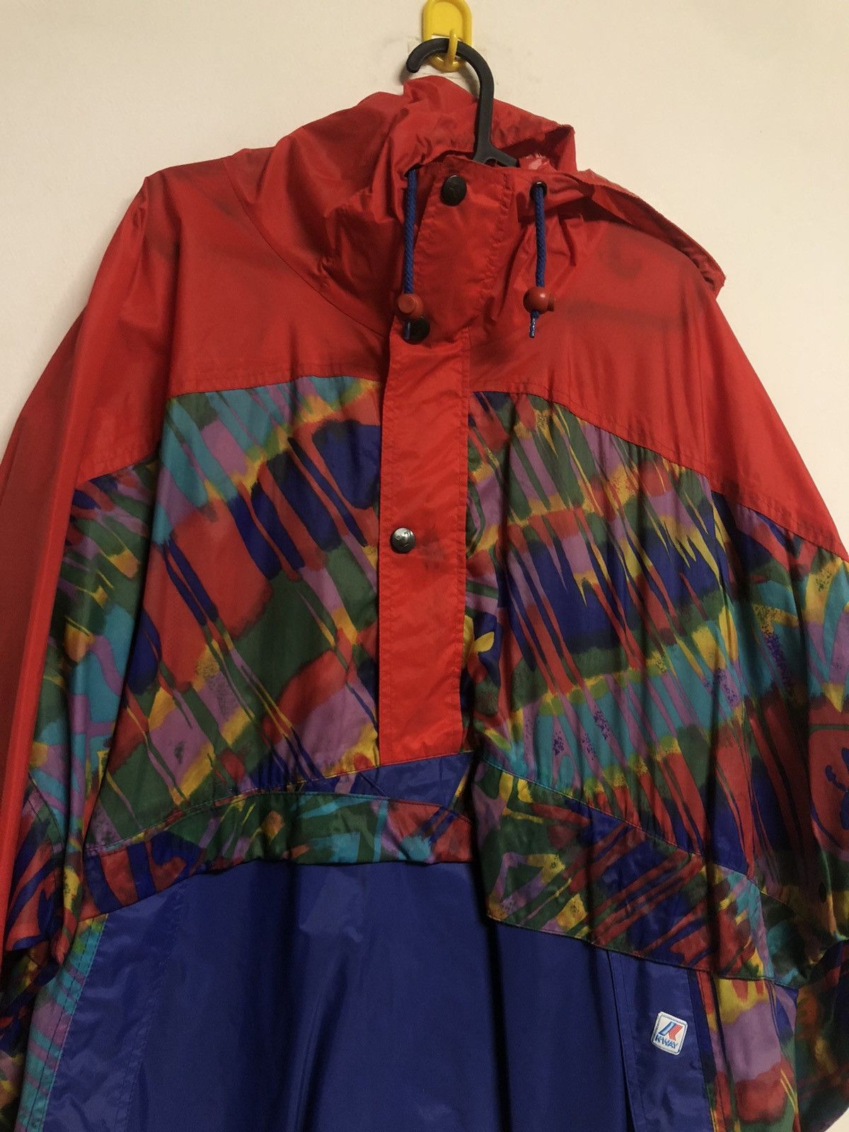 K-Way × Vintage Kway vintage membrane jacket Y2K Size US L / EU 52-54 / 3 - 3 Thumbnail