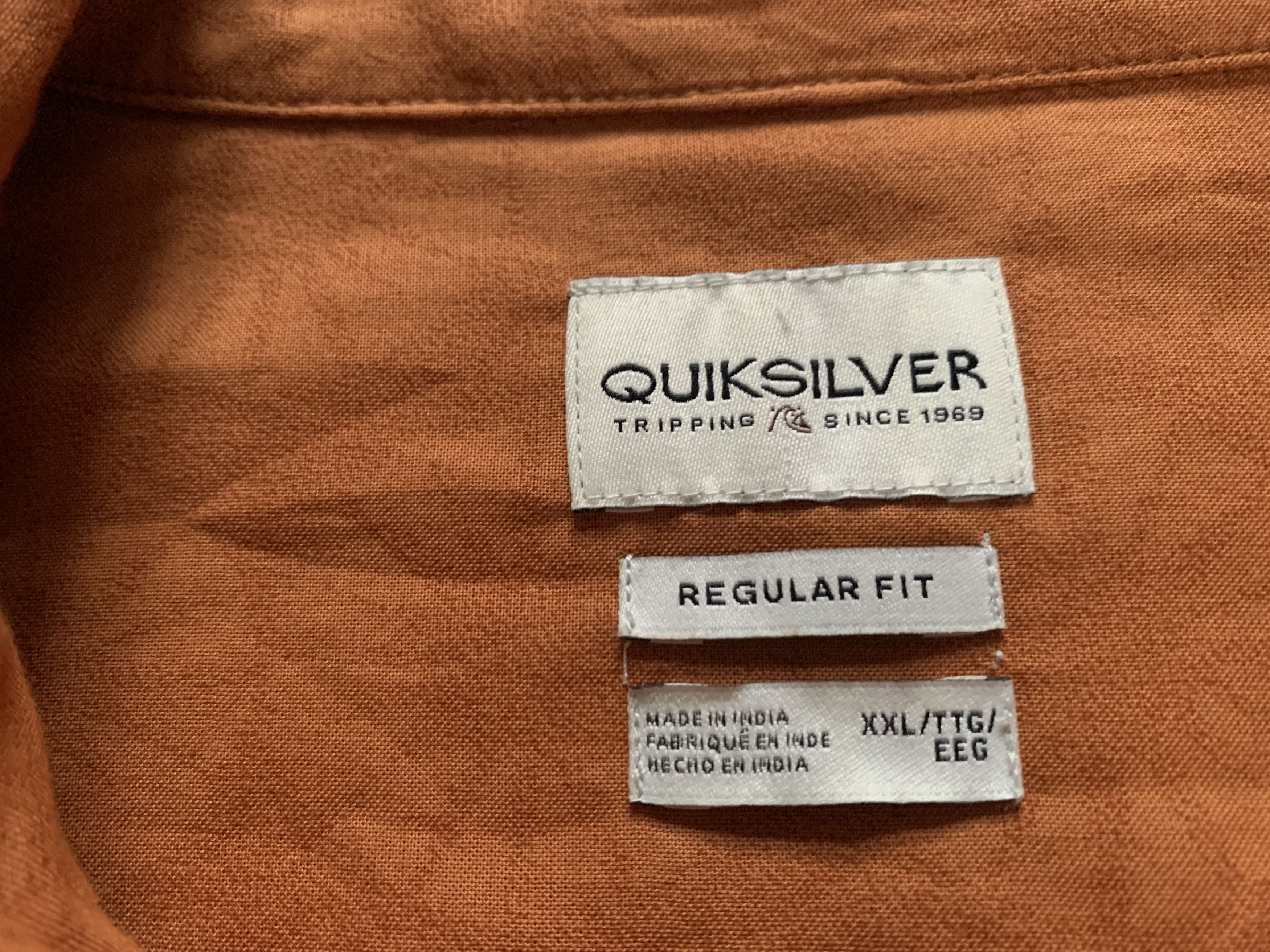 Quicksilver Quicksilver Cotton Beach Short Sleeve Shirt Size US XXL / EU 58 / 5 - 8 Thumbnail