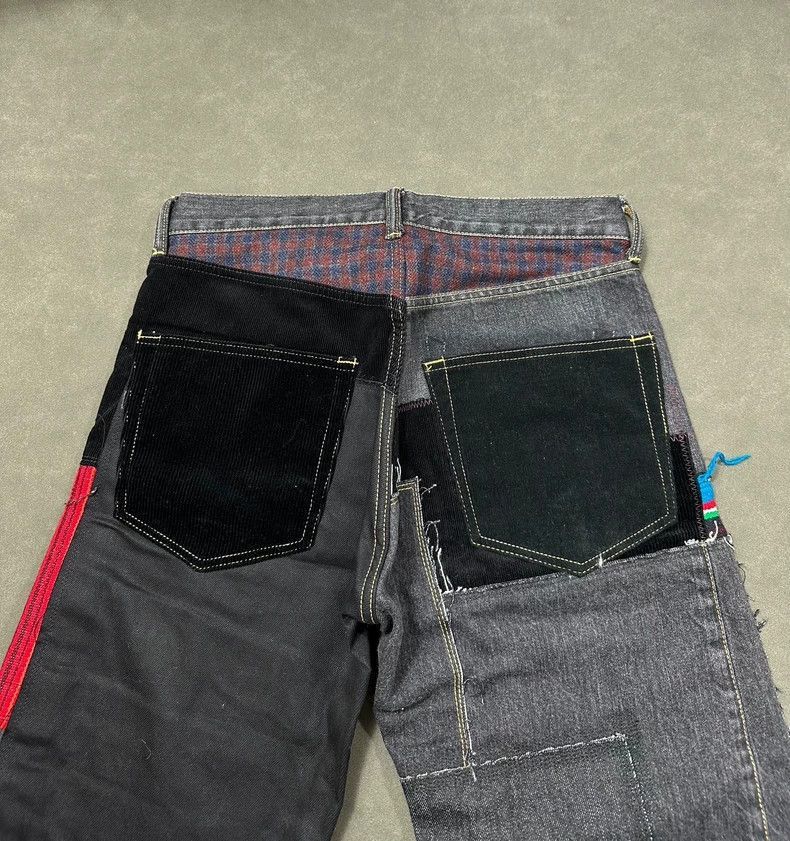 Junya Watanabe Junya Watanabe Rainbow Patchwork Denim Jeans Size US 27 - 6 Thumbnail