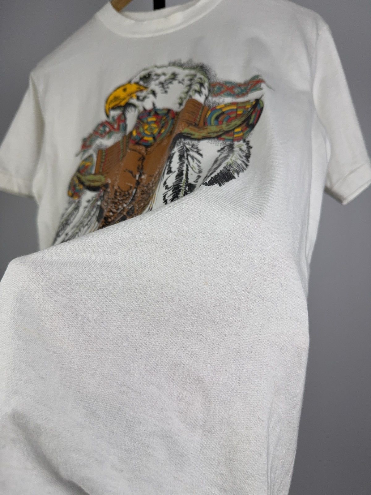 Vintage Vintage 90s Big Logo USA Native Eagle Y2K Animal Tee Shirt Size US M / EU 48-50 / 2 - 3 Thumbnail