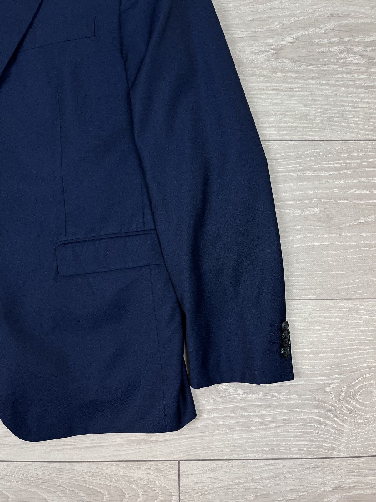Ermenegildo Zegna Ermenegildo Zegna Vintage Blue Lana Silk Blazer 58 Size Size 50R - 5 Thumbnail