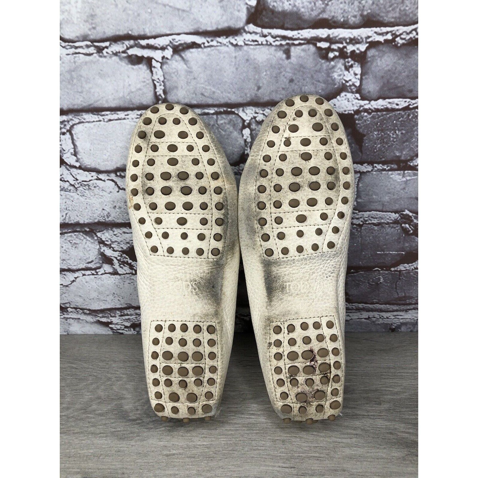 Tod's Tod’s Ivory Cream Leather Gommino Driving Moccasin Shoes Wom Size US 9.5 / IT 39.5 - 11 Thumbnail