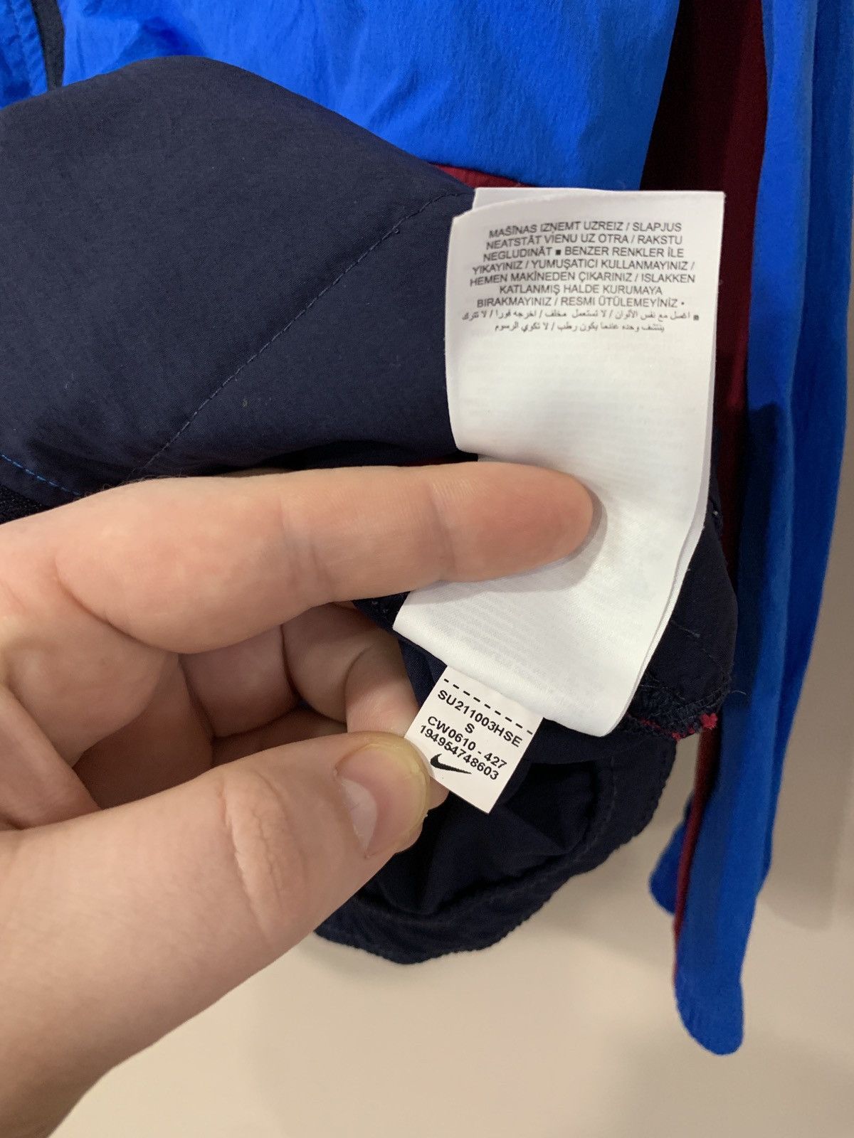Nike Barcelona Full Zip Football Jacket Nike Soccer Size S Size US S / EU 44-46 / 1 - 12 Thumbnail