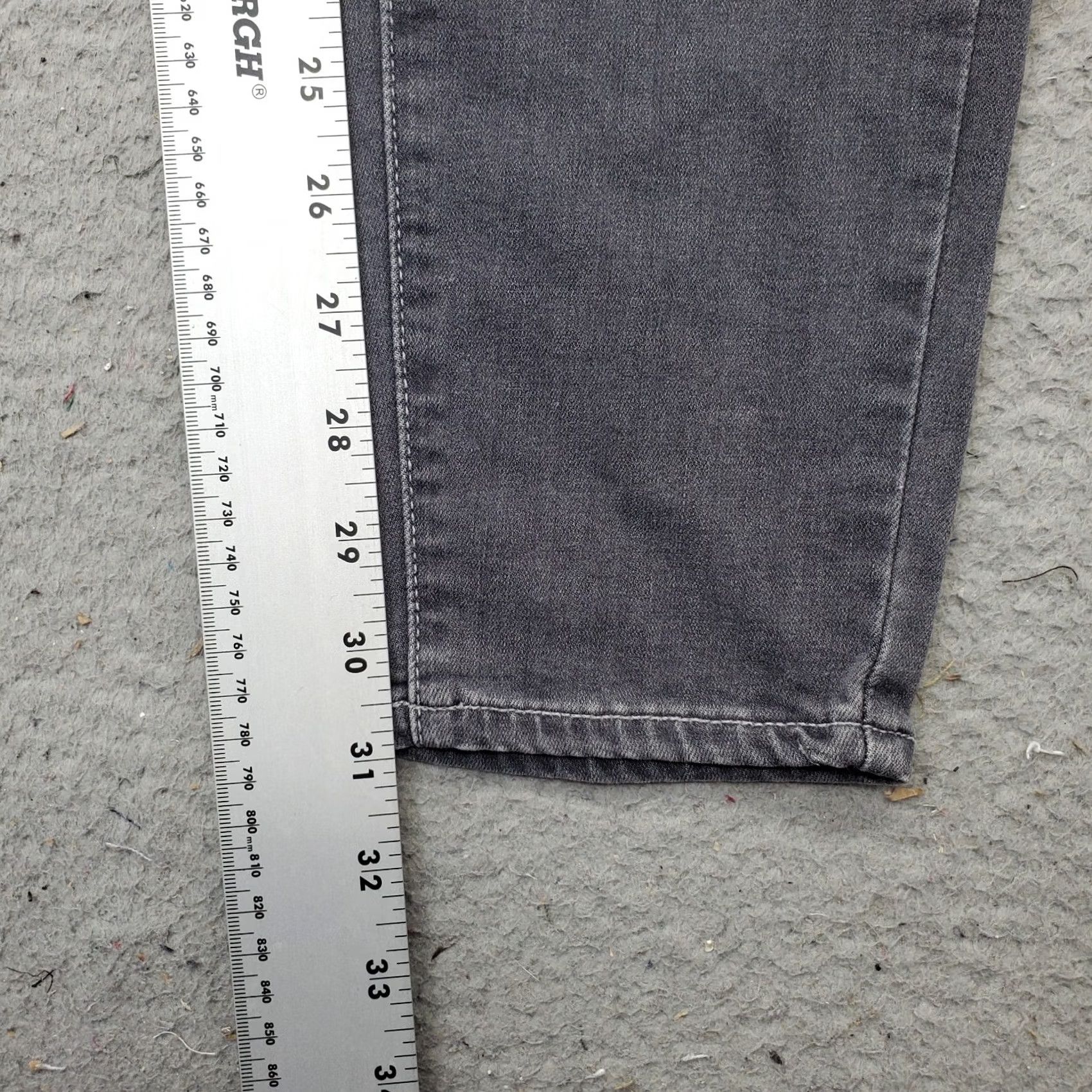 Paige Paige Jeans Womens 30 Gray Denim Hoxton Ultra Skinny Distressed Whiskered Jeans Slim 31in Inseam Womens 30 Gray Distressed Pockets Button Jeans Size 30" / US 8 / IT 44 - 4 Thumbnail