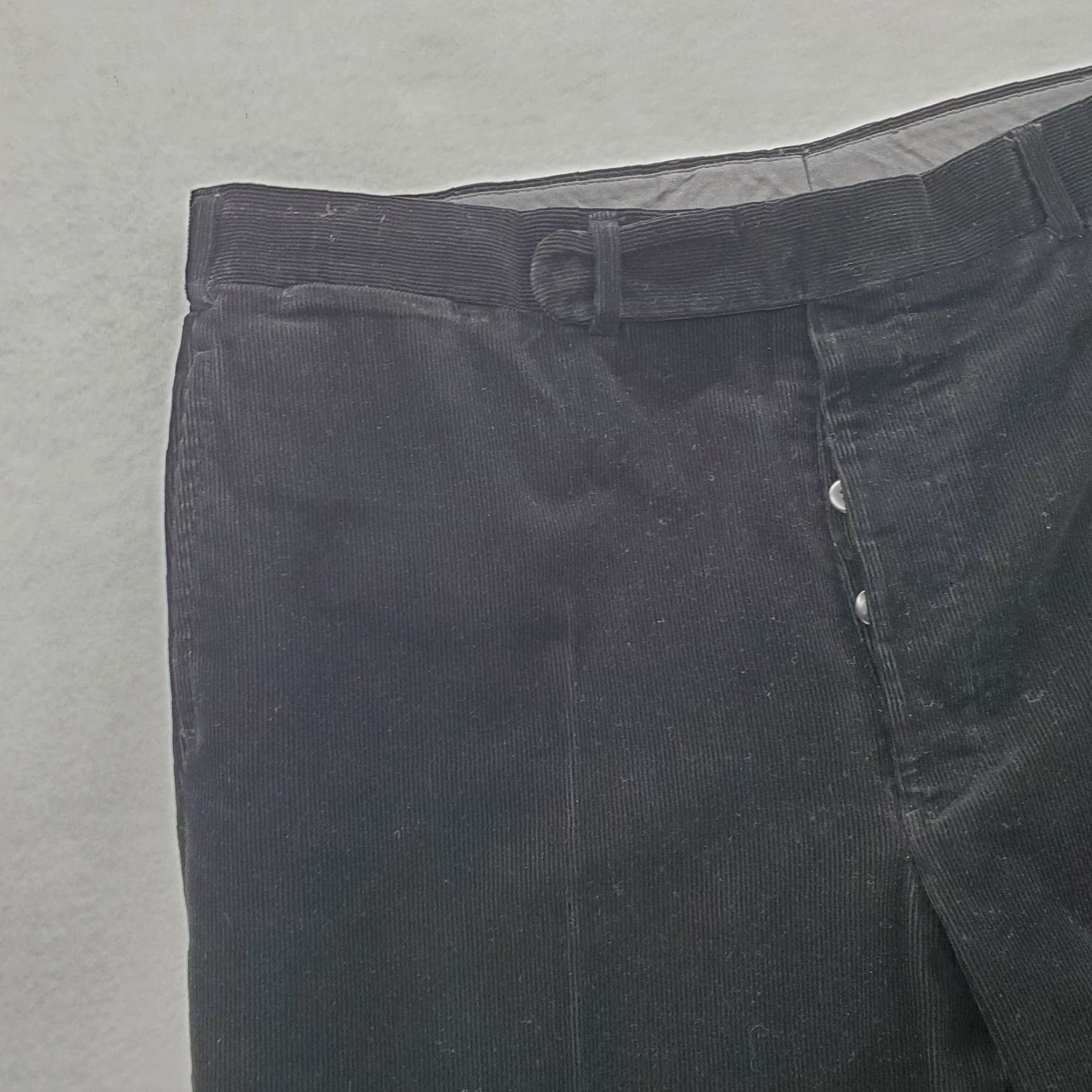 Polo Ralph Lauren VINTAGE Polo Ralph Lauren Corduroy Pants Mens 38x30 Black Button Fly Cuffed VTG Size US M / EU 48-50 / 2 - 3 Thumbnail