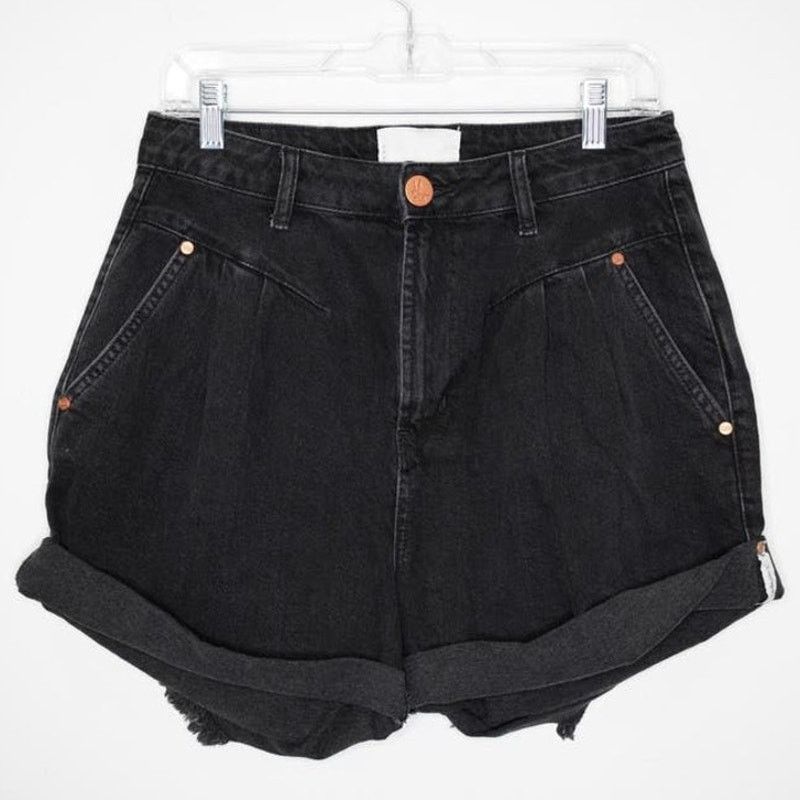 Free People New FREE PEOPLE OneTeaspoon Streetwalkers High-Waist Shorts Size 24" / US 00 / IT 34 - 5 Thumbnail
