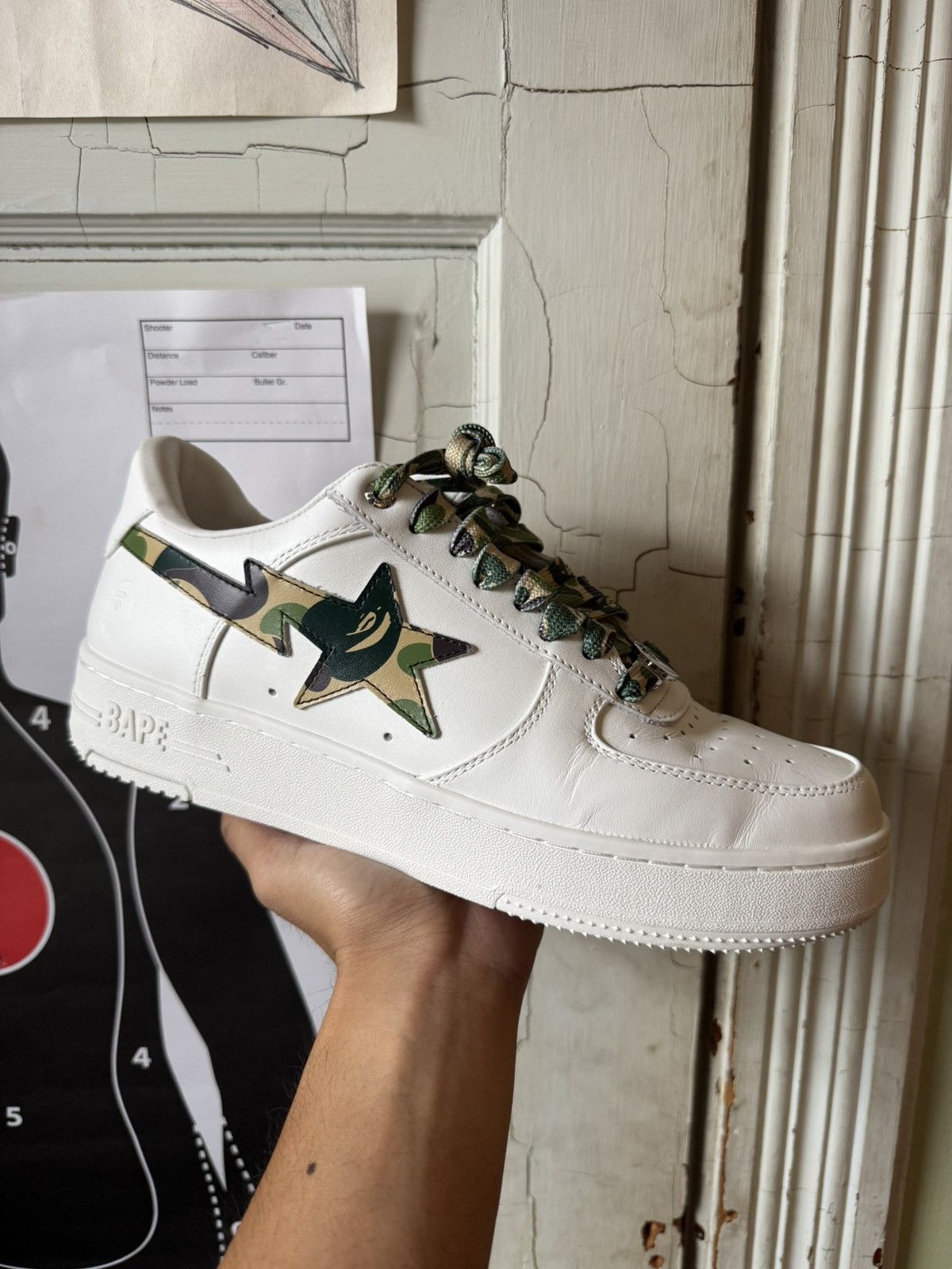 Bape BapeSta Low ABC Green Camo Size US 10 / EU 43 - 1 Thumbnail