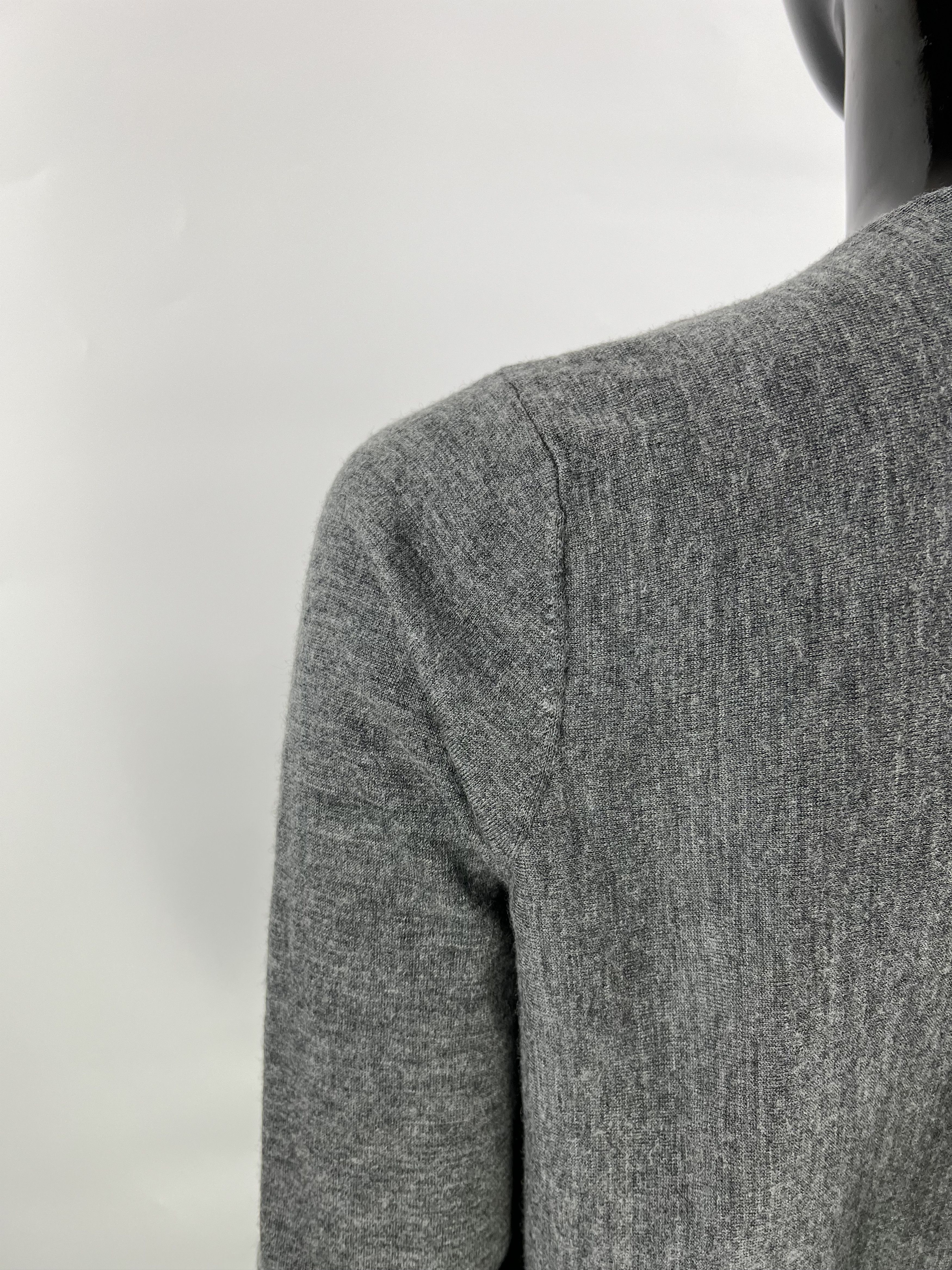 Cos COS Women's Gray 100% Merino Wool Cape Open Cardigan Size M Size M / US 6-8 / IT 42-44 - 6 Thumbnail