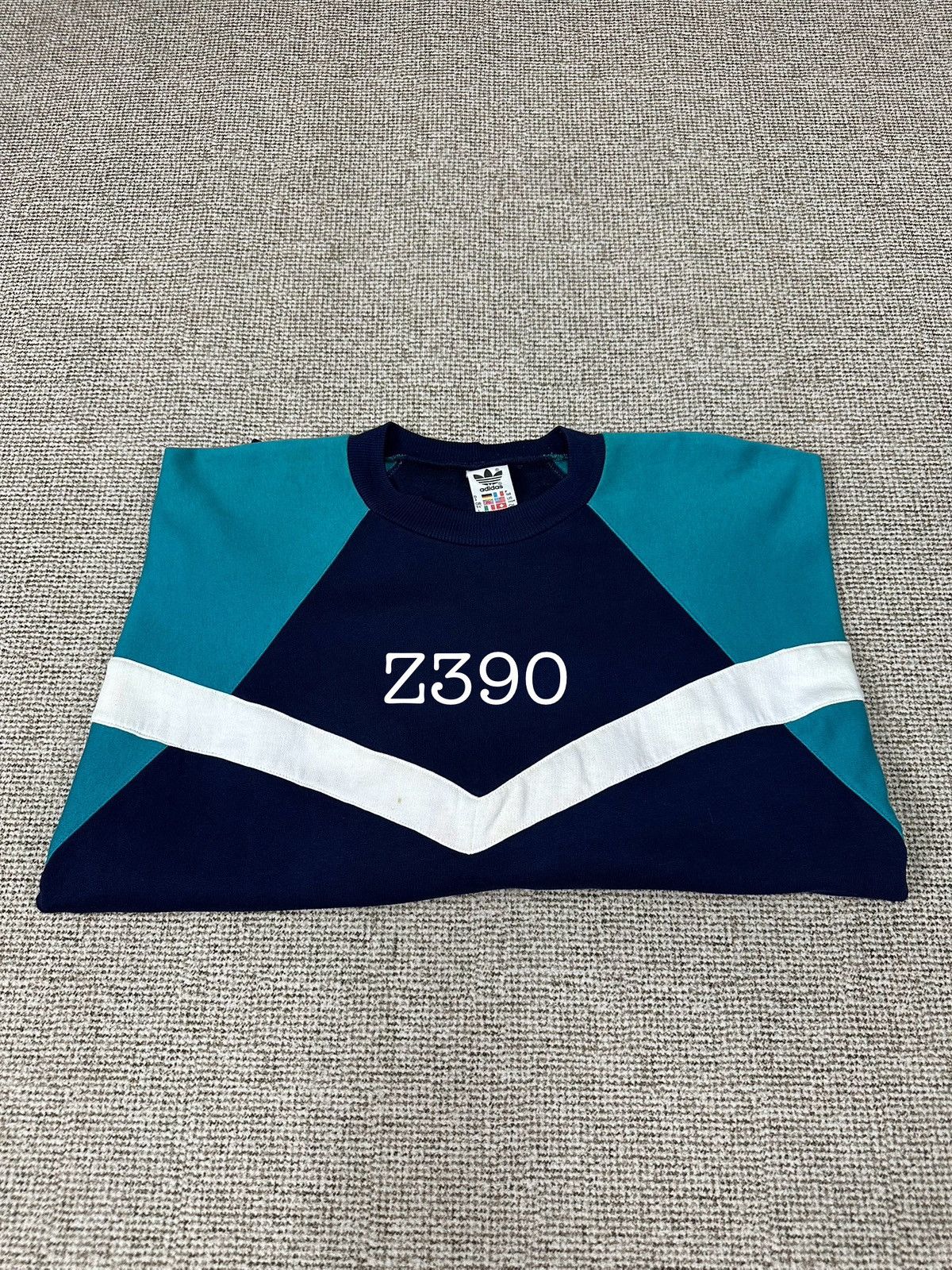 Adidas Rare Vintage 80s Adidas Crewneck Z390 Size US M / EU 48-50 / 2 - 13 Thumbnail