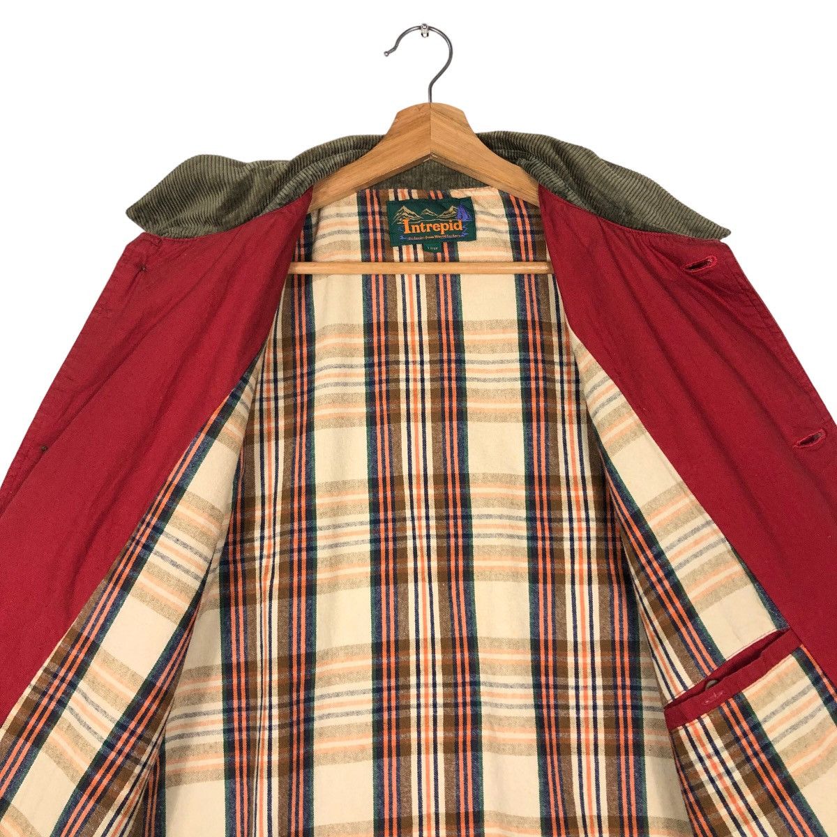 Japanese Brand 🔥90’s Intrepid Chore Jacket Cargo Blanket Lining Tartan Size US L / EU 52-54 / 3 - 12 Thumbnail