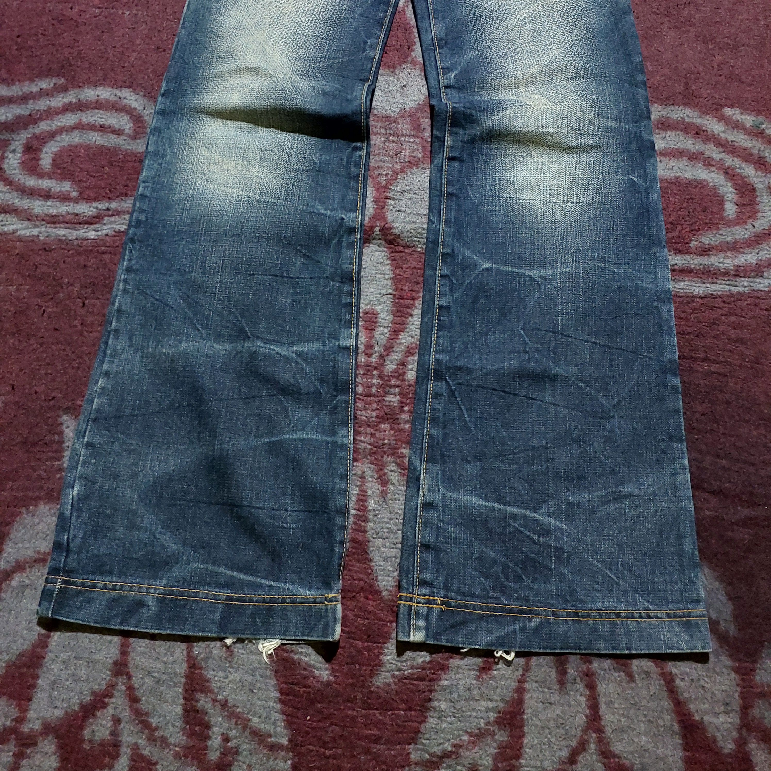 Tornado Mart The Comfortable Wear distressed blue flared jeans Size US 29 - 6 Thumbnail