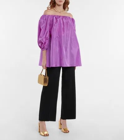 Valentino o1y0326 Blouse in Purple Size S / US 4 / IT 40 - 4 Thumbnail