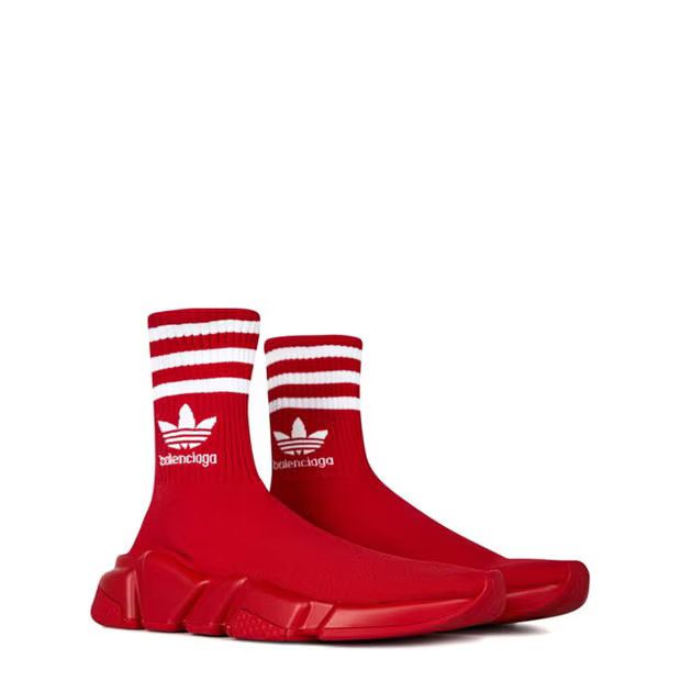 Balenciaga o1g2r1mq0924 Trainers in Red & White Size US 7 / IT 37 - 3 Thumbnail