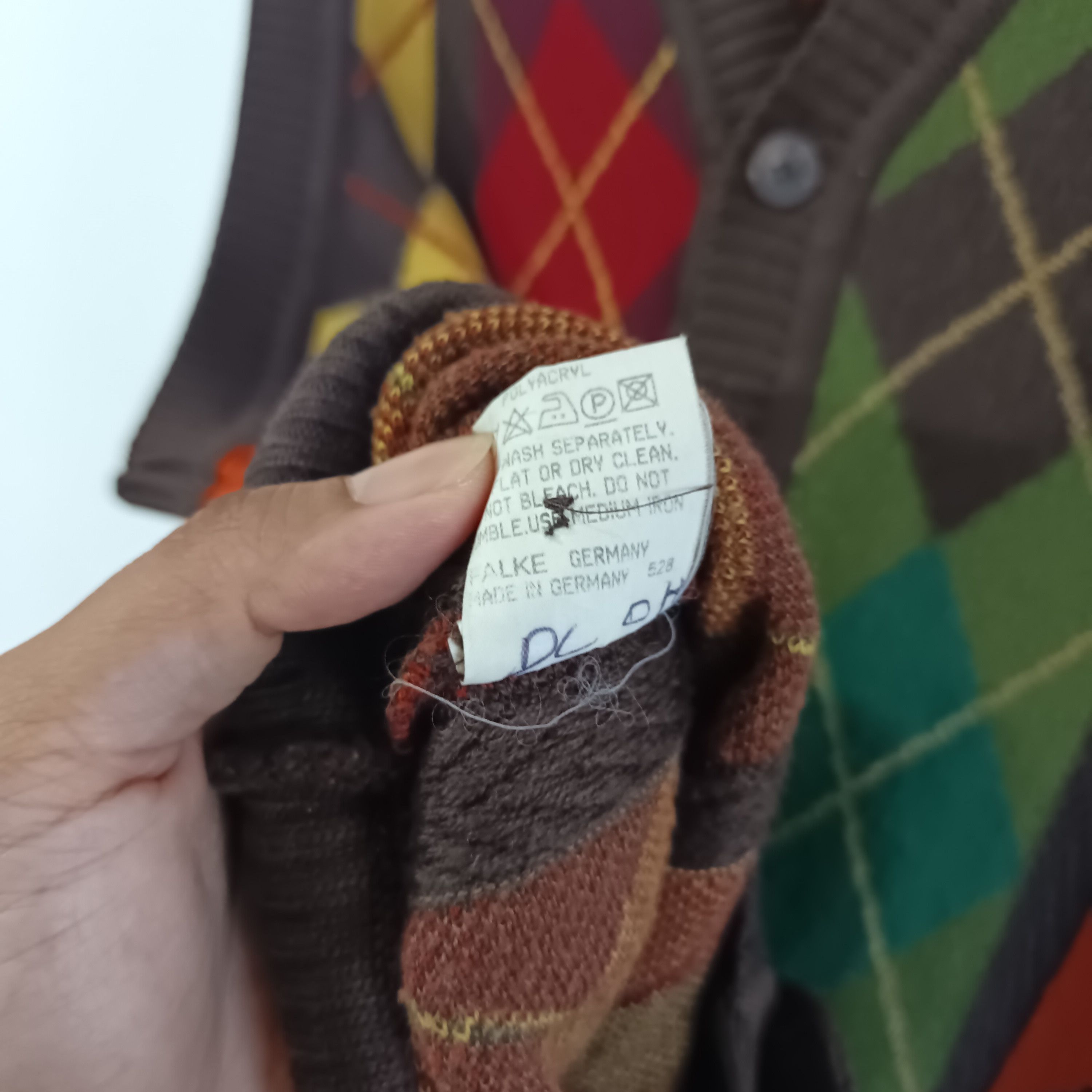 Kenzo Kenzo Homme Diamond Pattern Knitt Vest Size US L / EU 52-54 / 3 - 6 Thumbnail