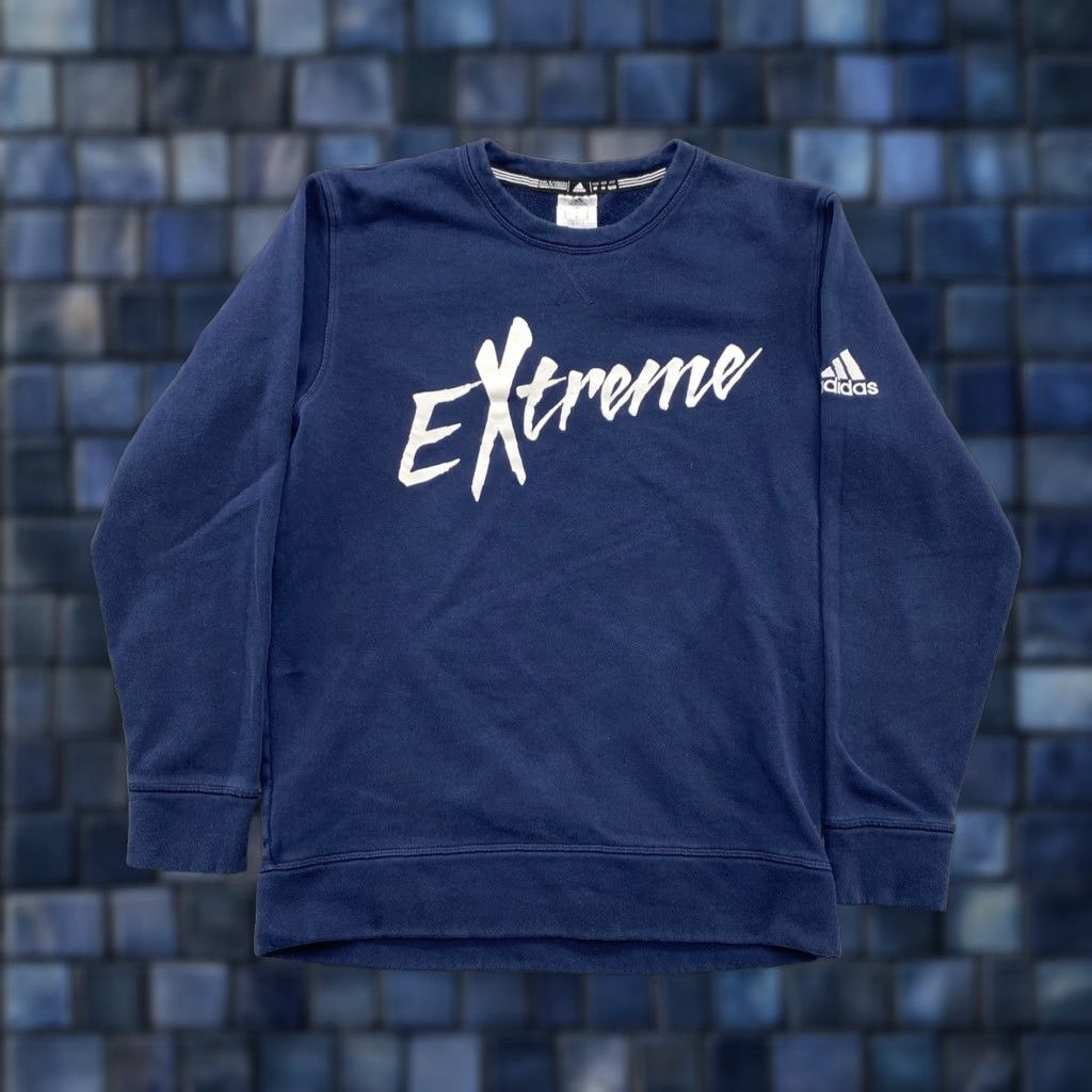 Adidas adidas Extreme Navy Blue Pullover Sweatshirt Men’s Size M Size US M / EU 48-50 / 2 - 1 Thumbnail