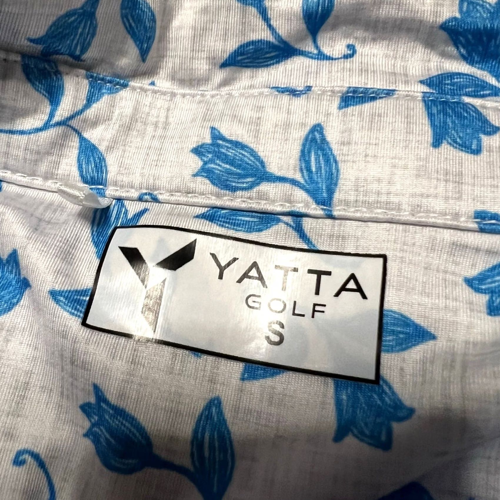 Vintage Yatta Golf Polo Shirt Mens Small Blue Floral Hawaiian Performance Golfing S Men Blue Floral Hawaiian Golf Polo Shirt Size US S / EU 44-46 / 1 - 6 Thumbnail