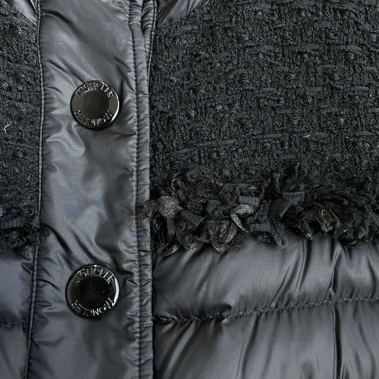 Moncler Moncler LUNAIRE Women's Black Short Wool Down Snap Size S / US 4 / IT 40 - 3 Thumbnail