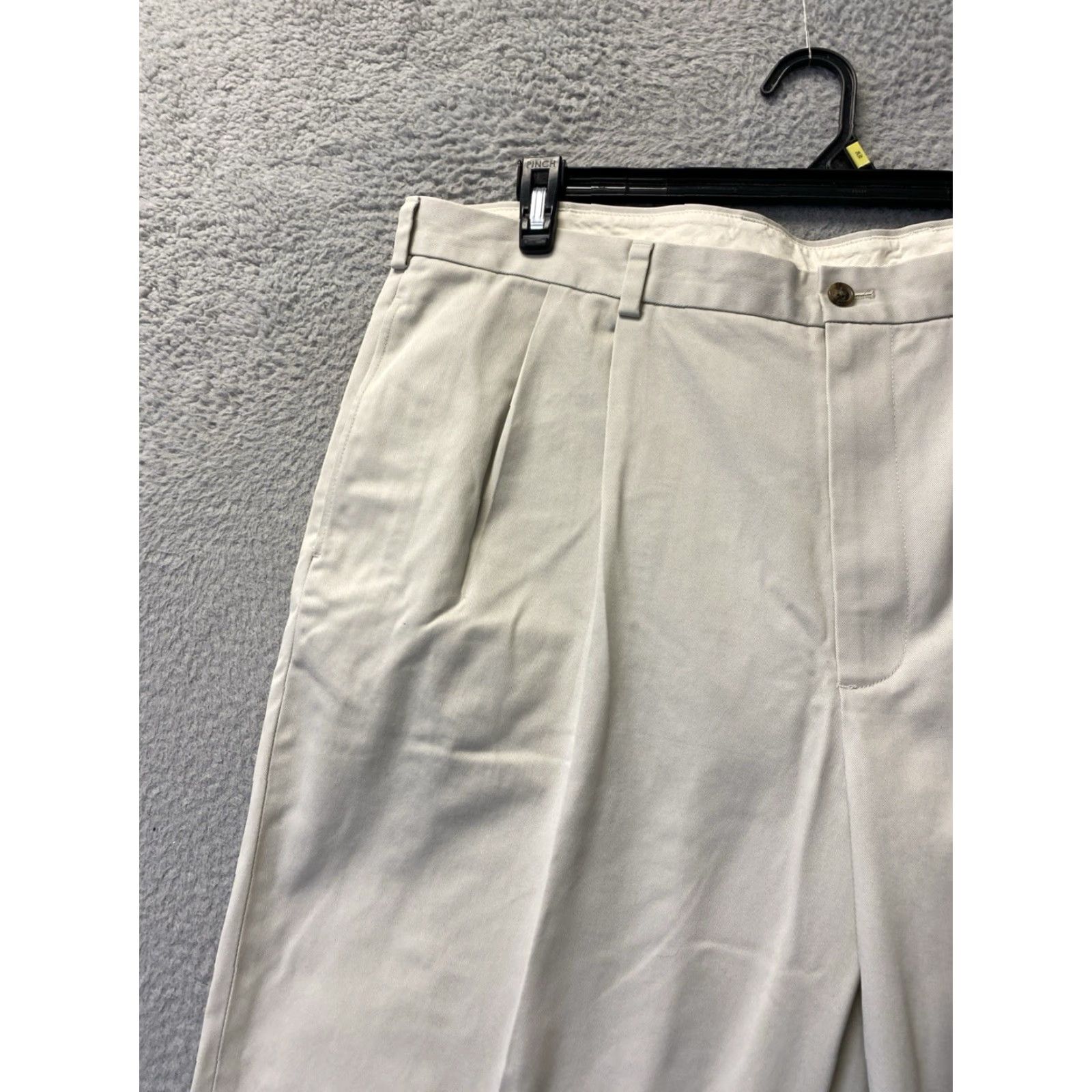 Brooks Brothers Brooks Brothers Chino Pants Mens 42x32 Khaki Elliot Fit Flat Front Regular Zip Button Pockets Dress Casual Mens Size US 42 / EU 58 - 3 Thumbnail