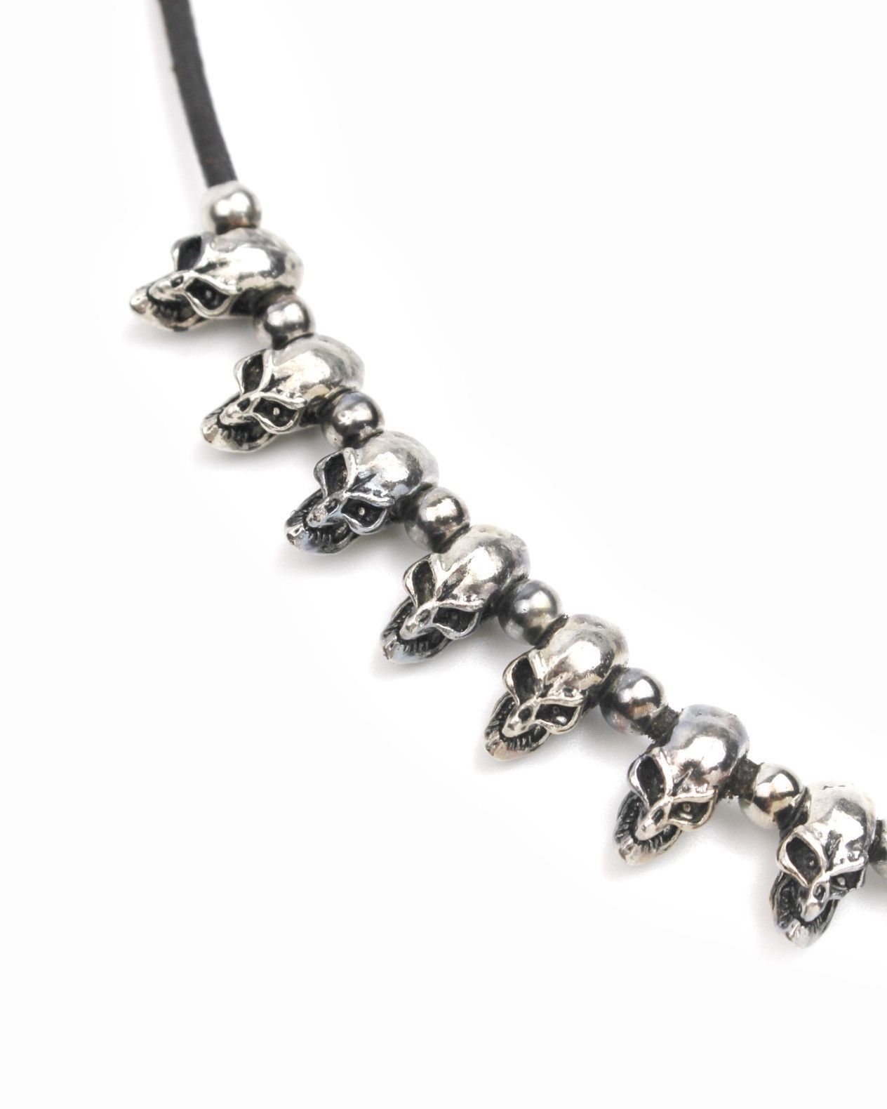 Hysteric Glamour 2000S JAPANESE MADE SKULL BEAD GOTHIC NECKLACE Size ONE SIZE - 2 Thumbnail