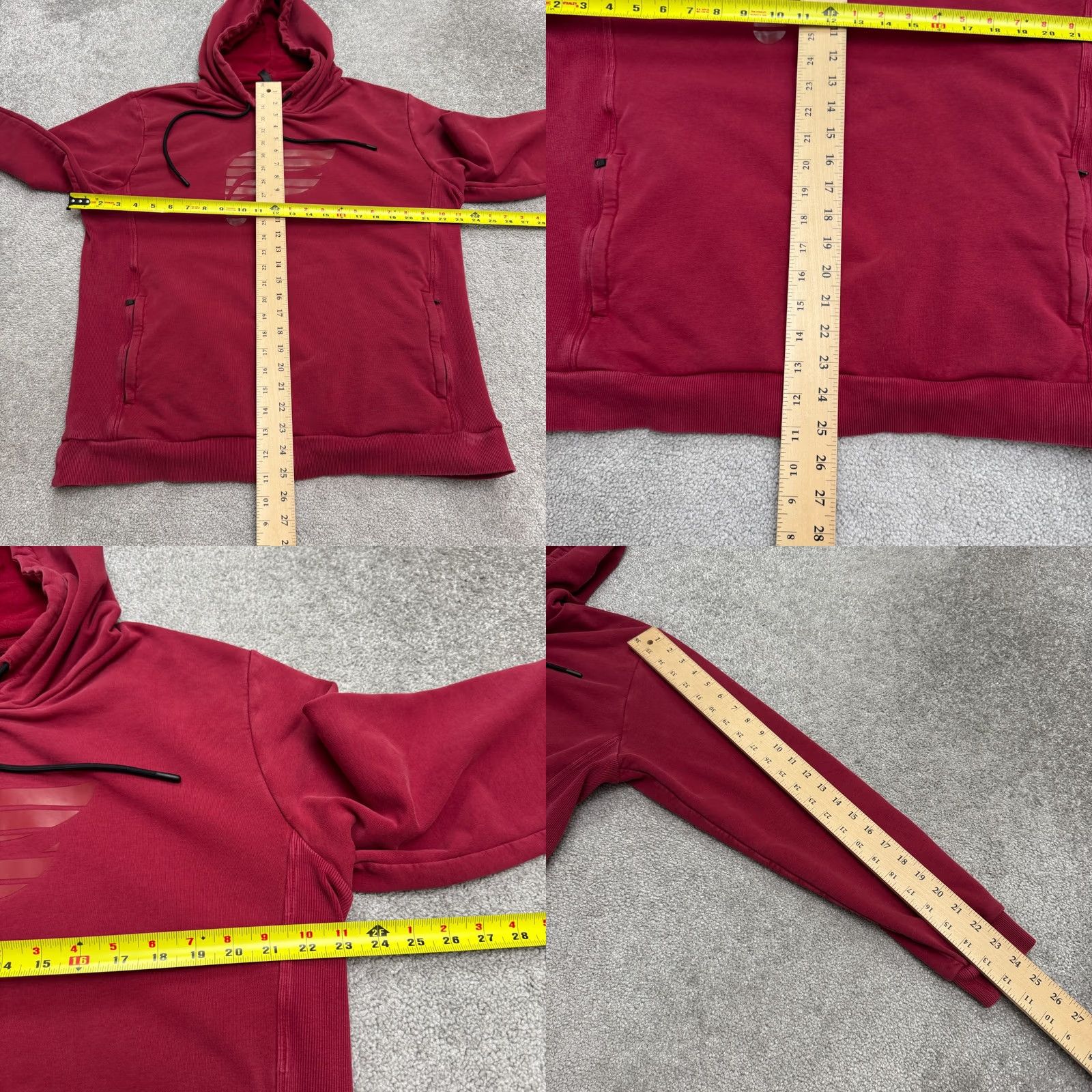 Fabletics Fabletics Courtside Hoodie Pullover Sweatshirt Men XL Red Pockets Logo Zip Hooded Size US XL / EU 56 / 4 - 9 Thumbnail