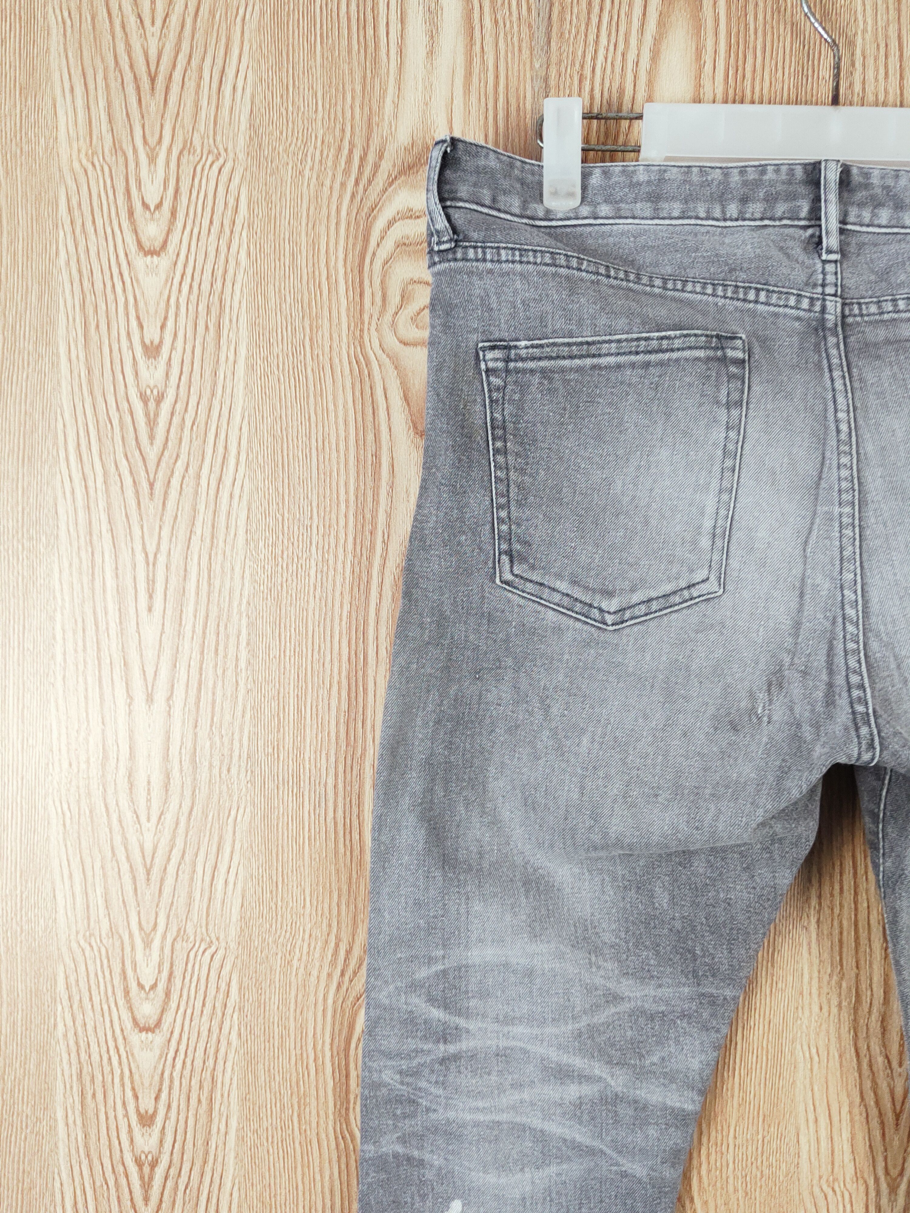 Japan Blue Jeans D Japan Blue Jeans Gray Faded Distressed Ripped Jeans #W110 Size US 32 / EU 48 - 8 Thumbnail