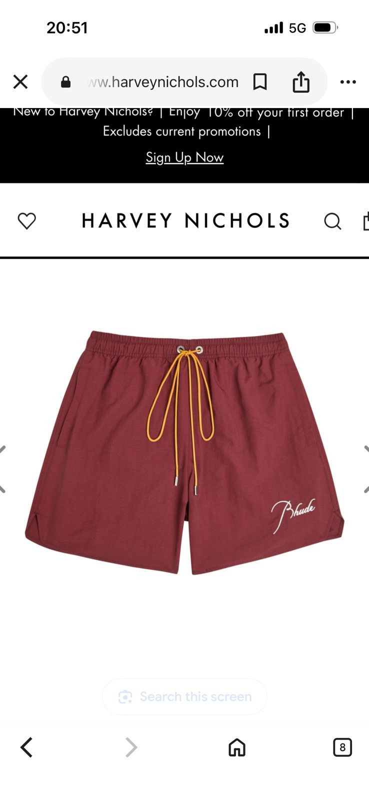Rhude RHUDE men swim shorts sizes in photos by tape measure Size US 32 / EU 48 - 7 Thumbnail
