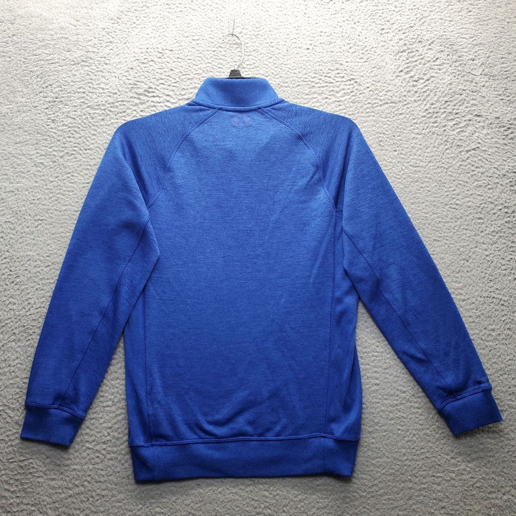 Under Armour Under Armour Sweatshirt Mens S Blue Mock Neck Ribbed Cuff & Hem 1/4 Zip Pullover Size US S / EU 44-46 / 1 - 2 Thumbnail