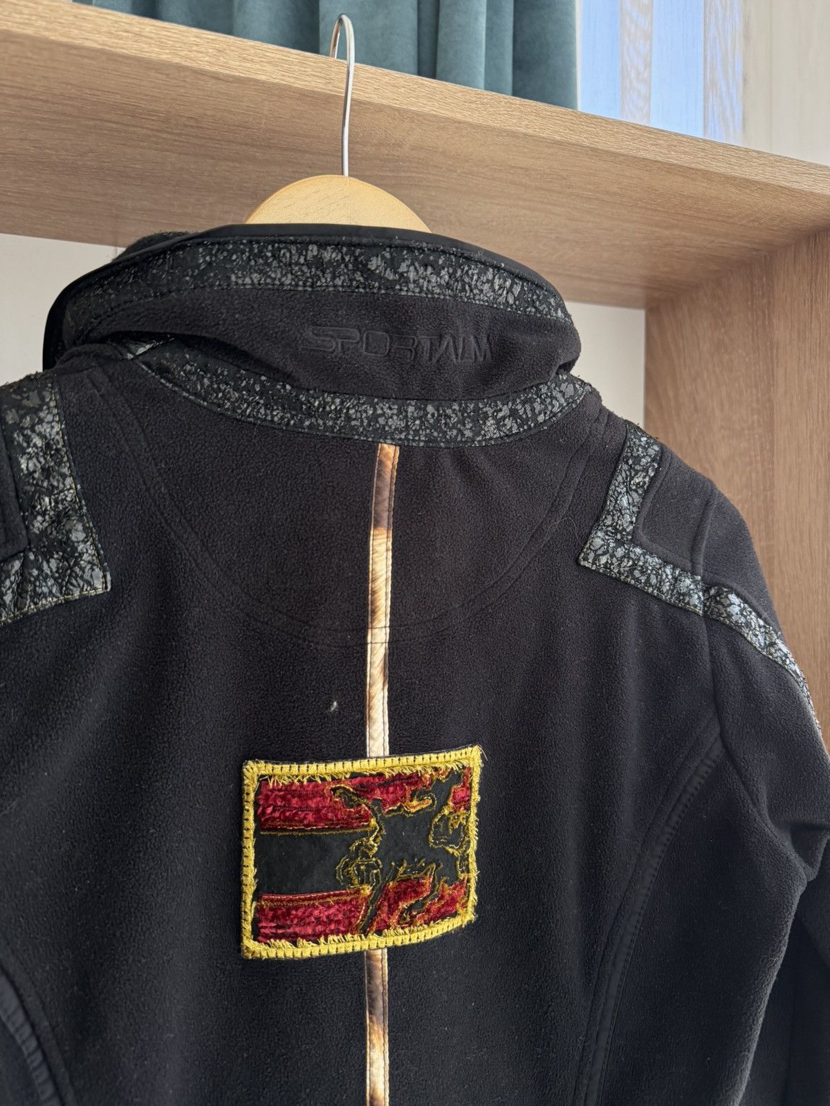 Sportalm Kitzbuhel × Vintage Vintage Sportalm Luxury Leopard Black Blazer Size S / US 4 / IT 40 - 13 Thumbnail