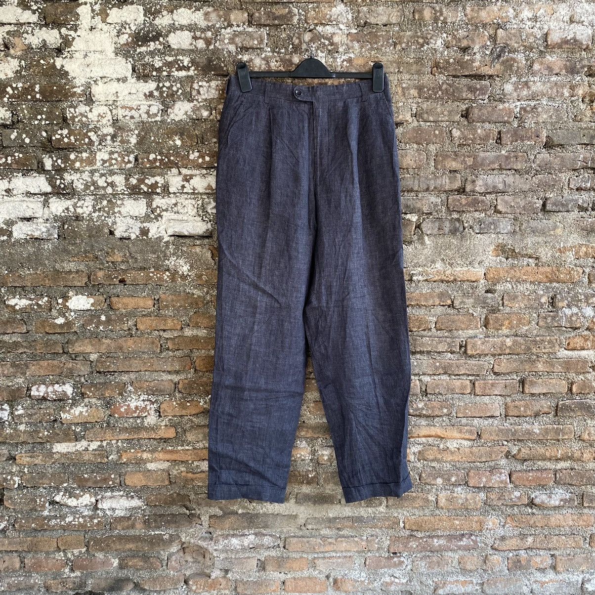 Kenzo × Vintage 💥 GRAIL 💥 Kenzo Homme Linen Pants Size US 31 - 1 Thumbnail