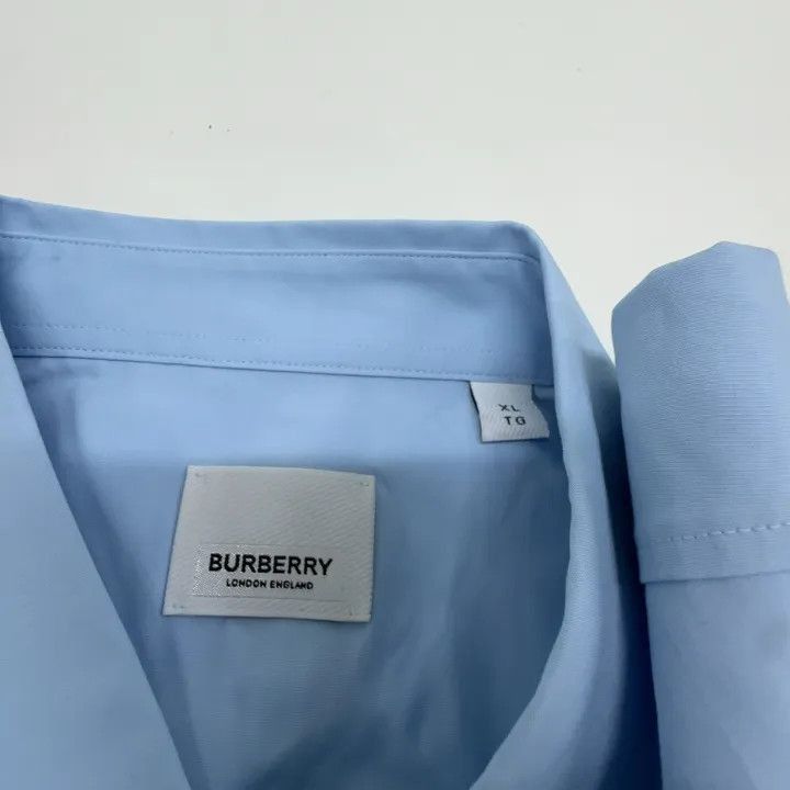 Burberry Burberry Burberry Logo Long Sleeve Shirt in Light Blue-250 Size US XL / EU 56 / 4 - 8 Thumbnail