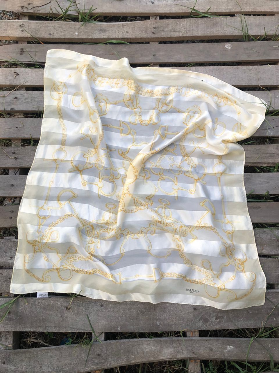 Balmain Balmain Paris Silk Scarf Size ONE SIZE - 1 Thumbnail