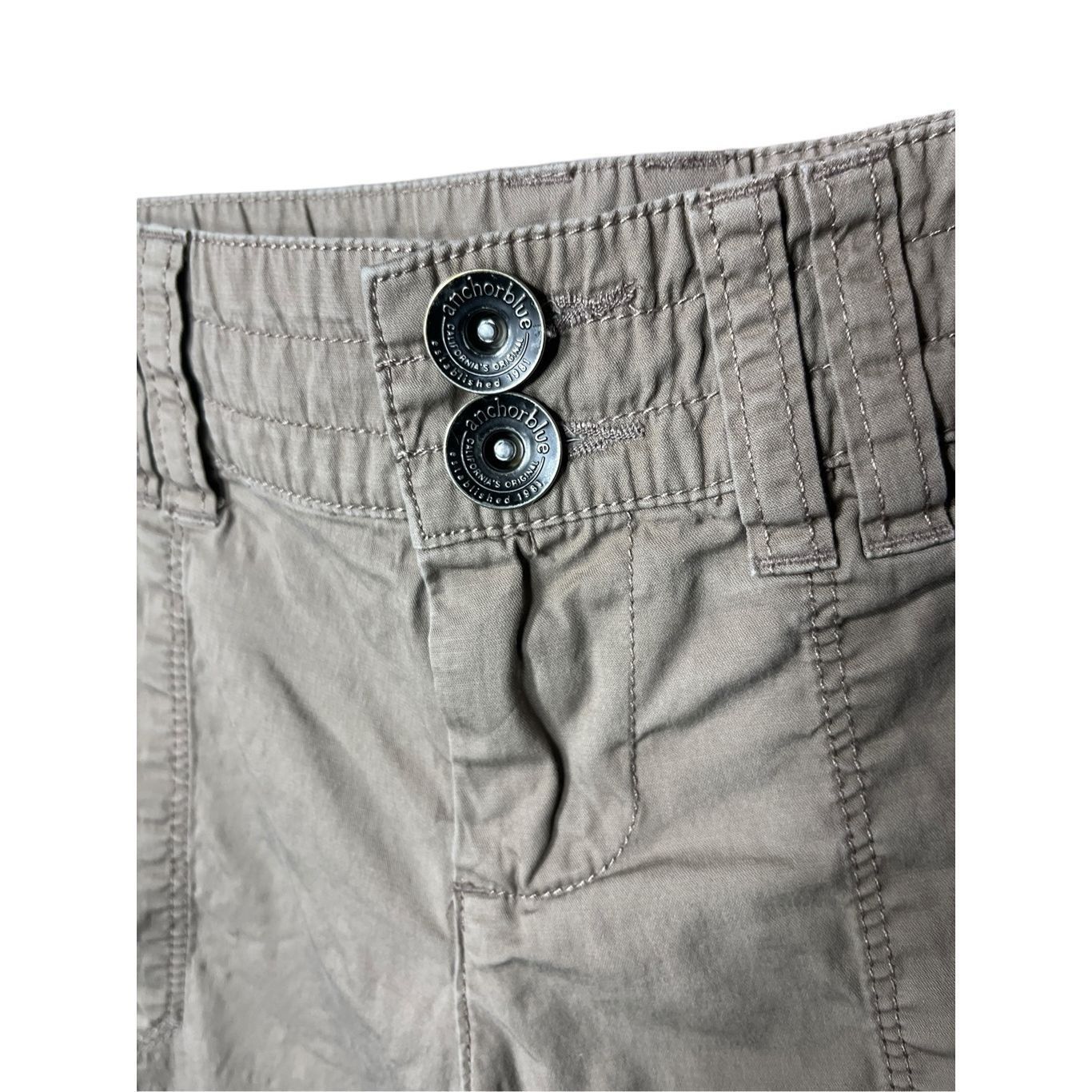 Anchor Blue Anchor Blue Y2K Tan Cargo Shorts Size 1 Size 30" / US 8 / IT 44 - 3 Thumbnail
