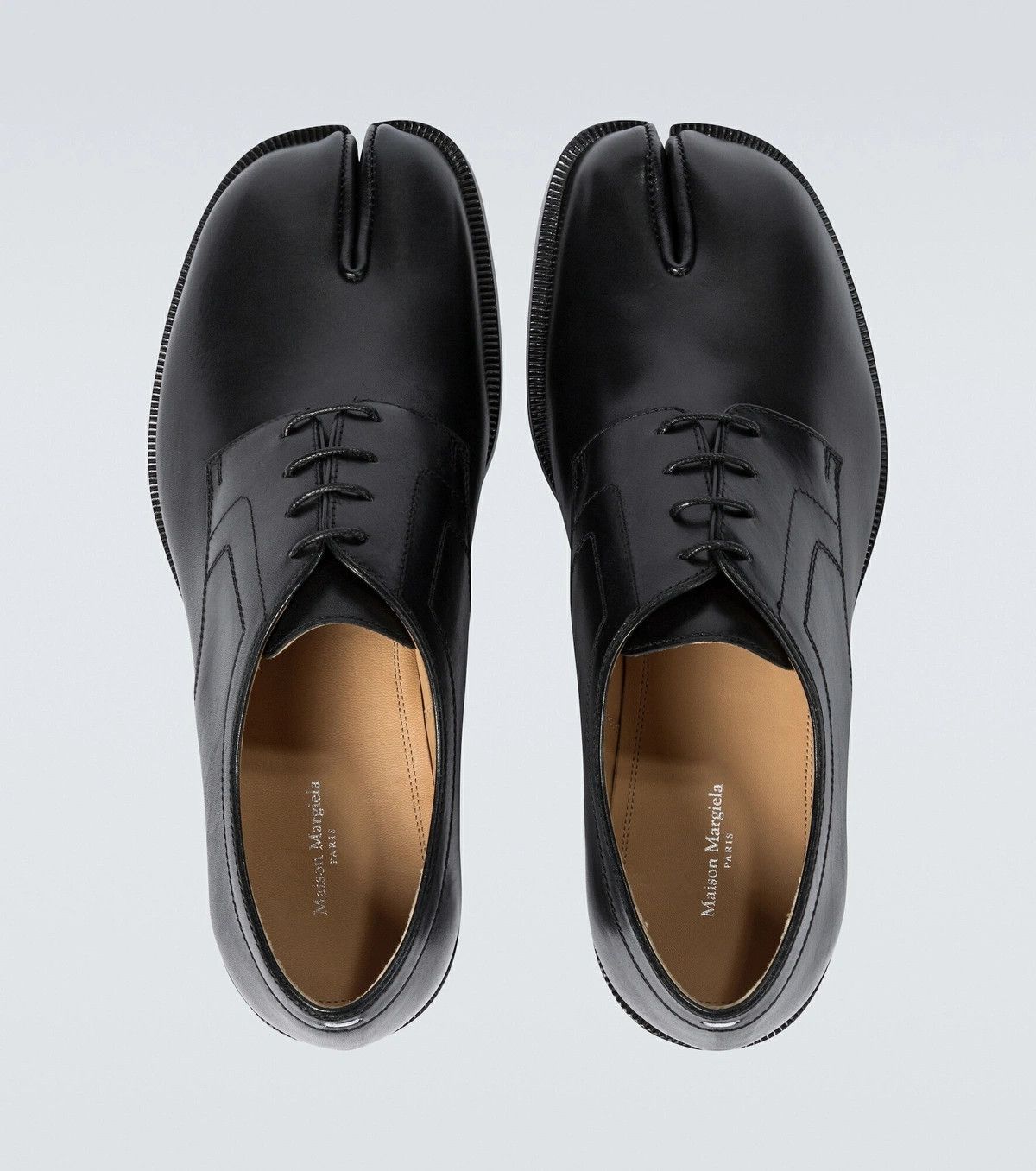 Maison Margiela o1w1db11225 Tabi Derby Shoes in Black Size US 12 / EU 45 - 4 Thumbnail