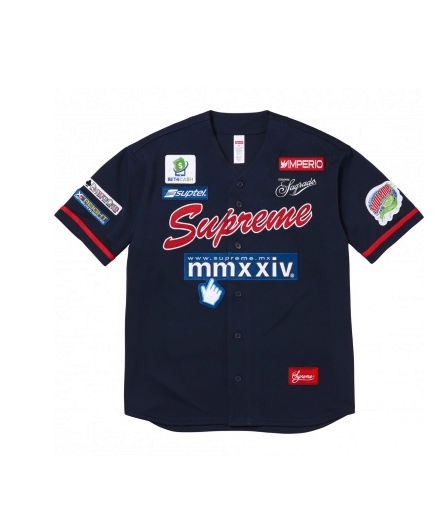 Supreme Supreme Chosen One Baseball Jersey Navy Large Size US L / EU 52-54 / 3 - 1 Thumbnail