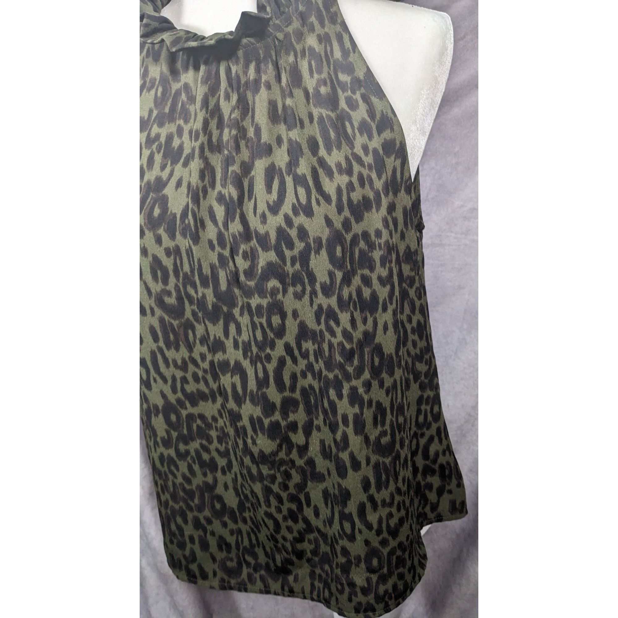 Other Veronica M Black And Brown Leopard Print Sleeveless Ruffle N Size M / US 6-8 / IT 42-44 - 6 Thumbnail