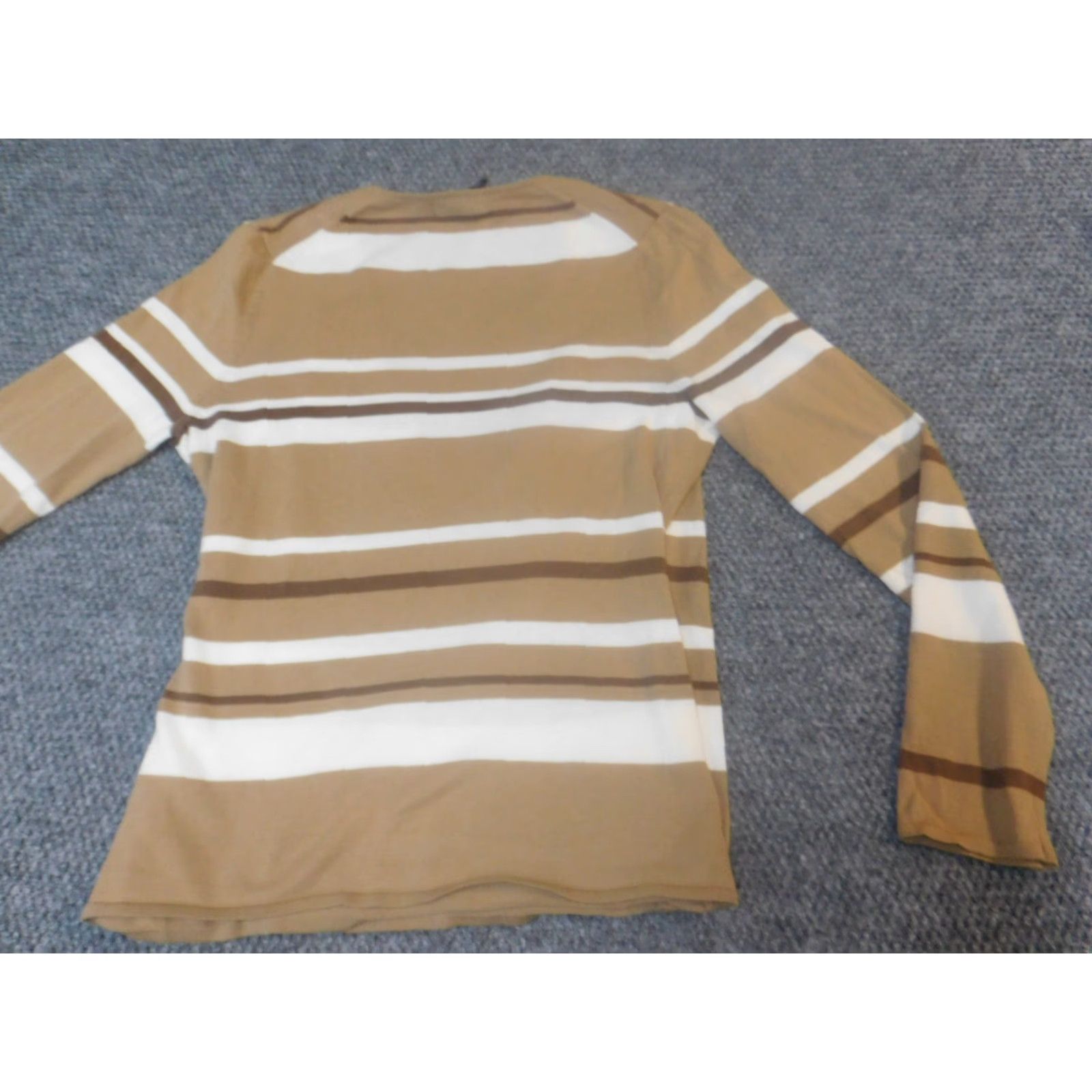 Madison Madison Studio Womens Sweater Medium brown striped pullover Size M / US 6-8 / IT 42-44 - 7 Thumbnail