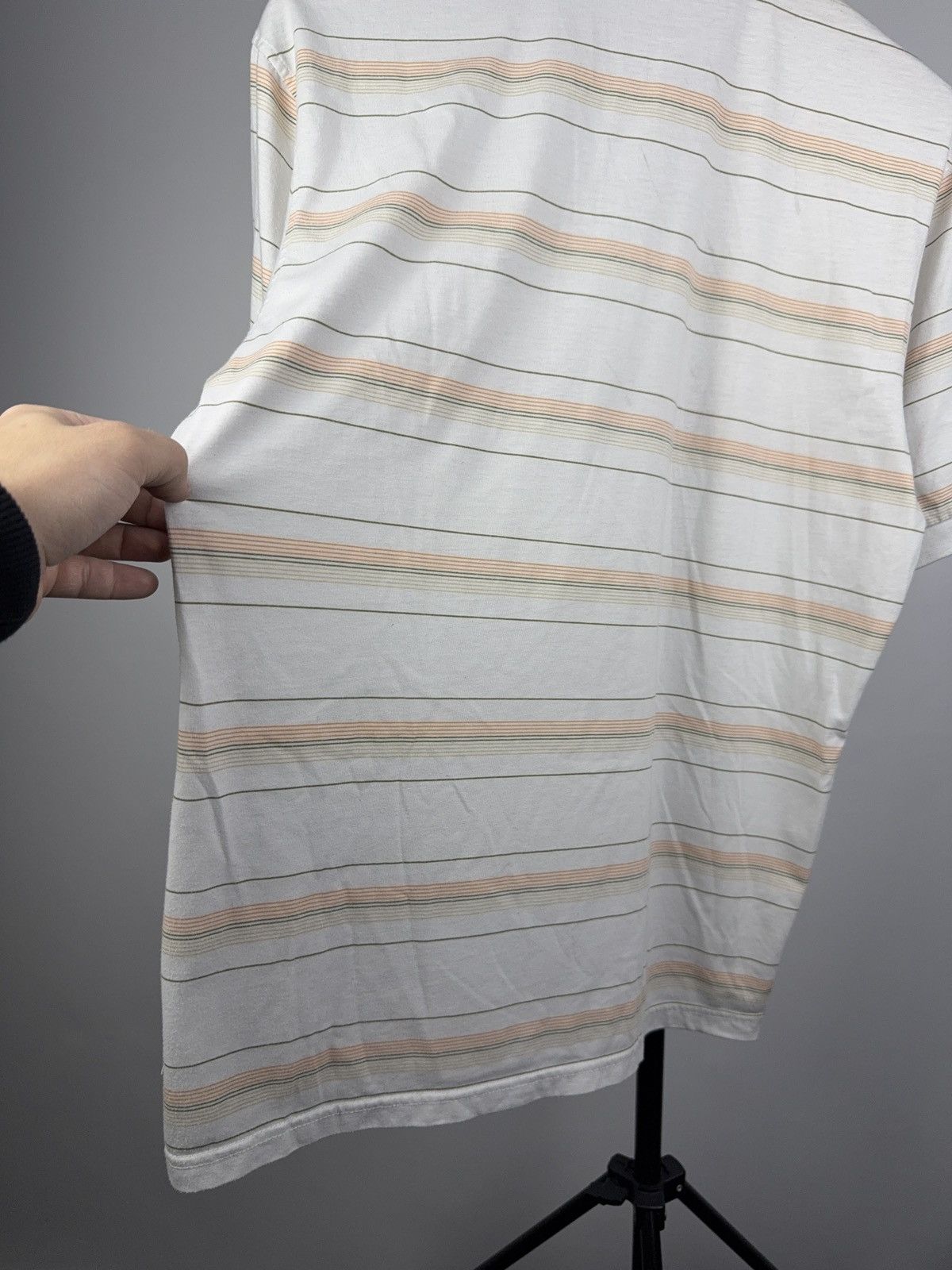 Polo Ralph Lauren Luxury Retro Lauren Striped Polo Shirt Vintage White XL Size US XL / EU 56 / 4 - 12 Thumbnail