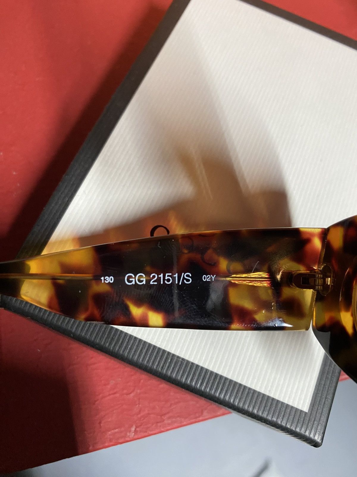 Gucci Gucci Logo Sunglasses Square Gucci Shades Preowned Size ONE SIZE - 5 Thumbnail