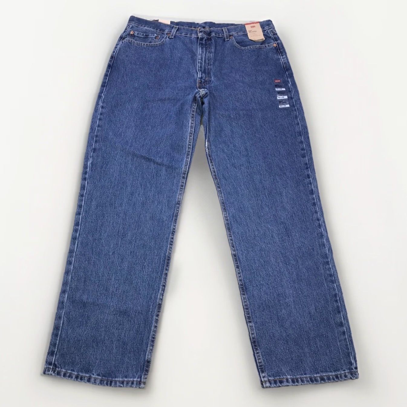 Levi's Levi's 550 Relaxed Straight Leg Jeans Mens 40x32 Blue Denim Cotton Blend Zip Closure Regular Inseam 32 Mens Straight Jeans Size US 40 / EU 56 - 4 Thumbnail