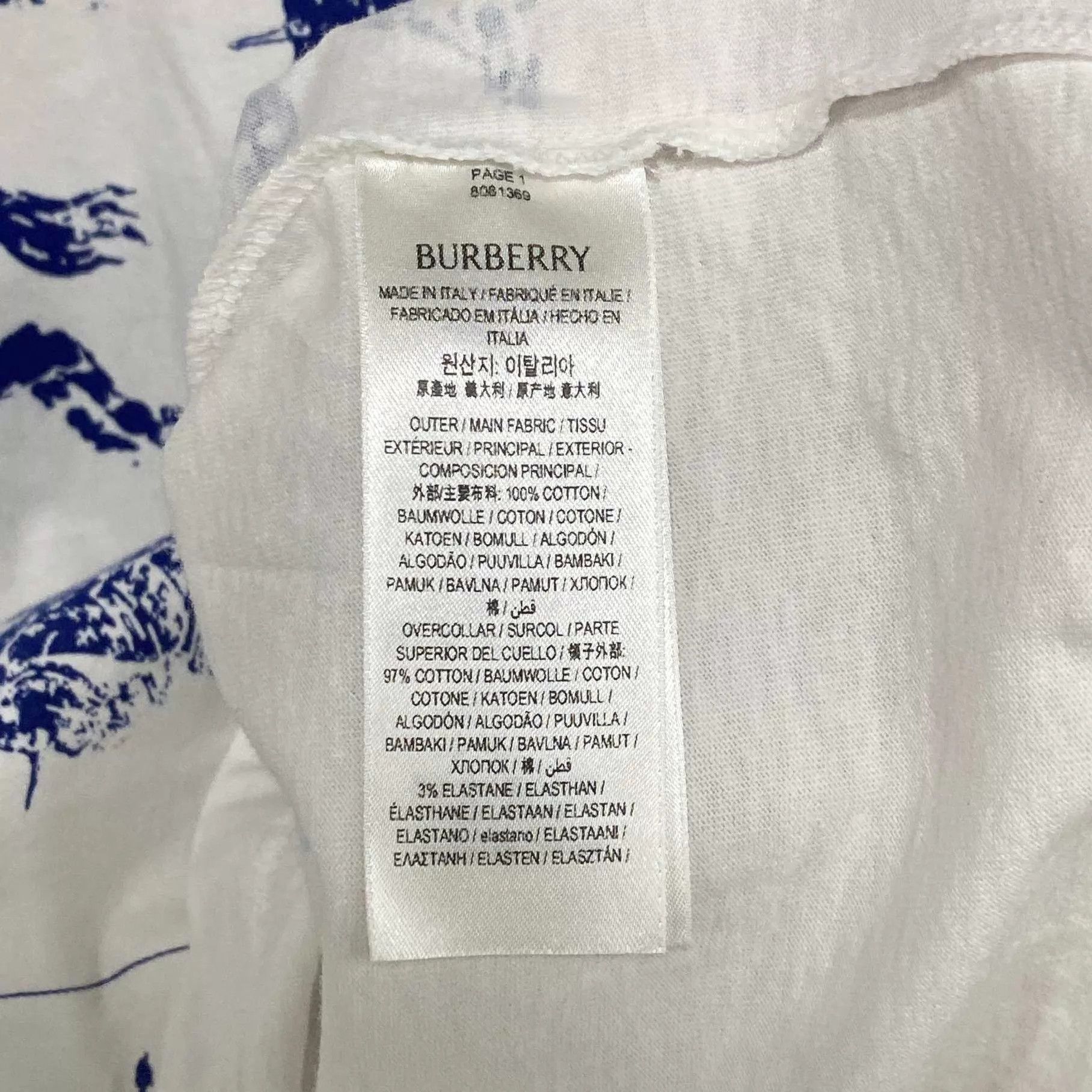 Burberry Burberry Full Print Equestrian Knight Short Sleeve Tee M Size US M / EU 48-50 / 2 - 4 Thumbnail